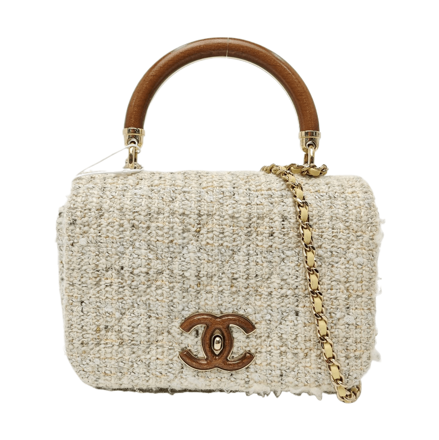 Chanel Chanel Tweed Classic Flap Handle Bag ONE SIZE Size ONE SIZE - 1 Thumbnail