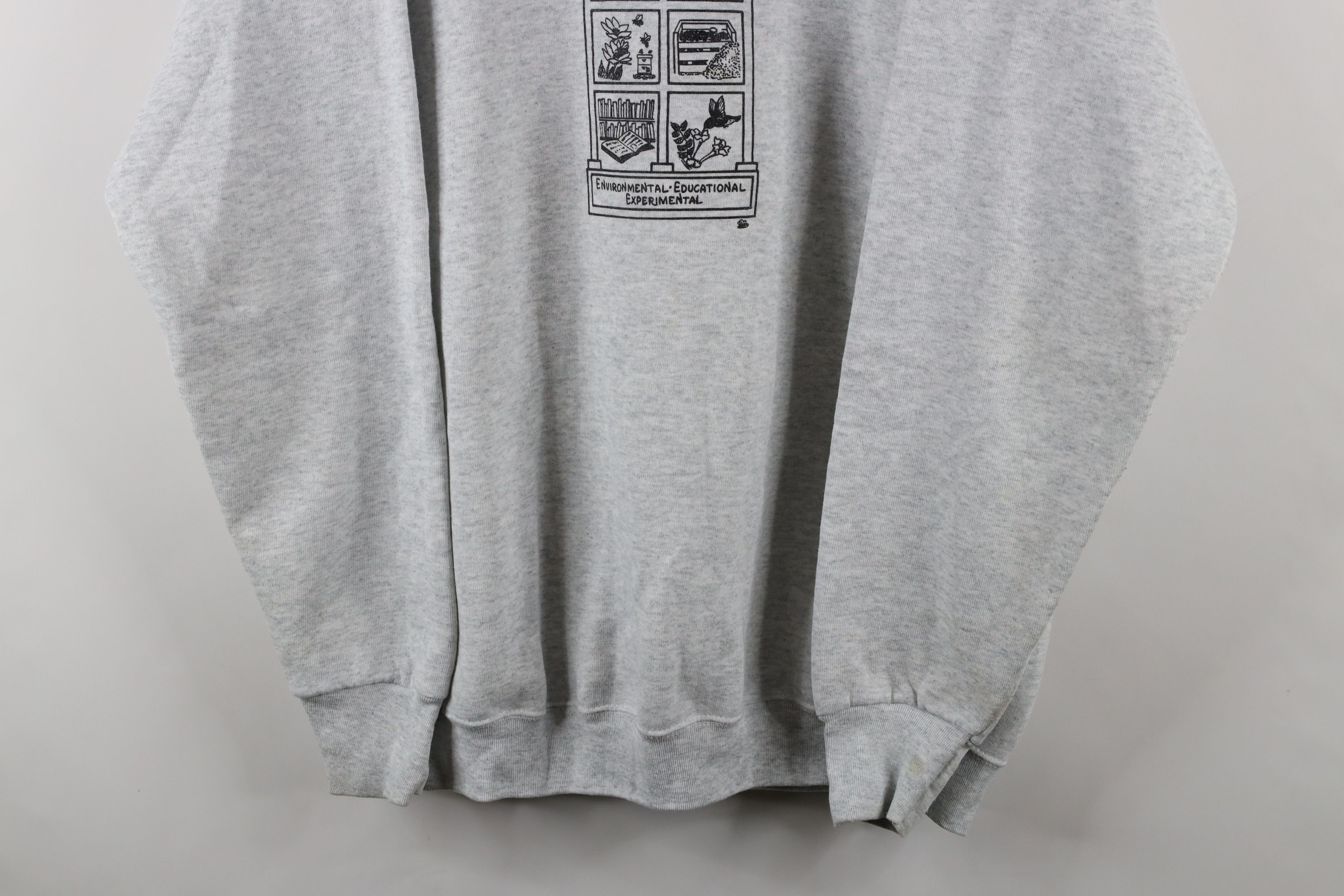Vintage Vintage 90s Nature Center Crewneck Sweatshirt Heather Gray Size US XL / EU 56 / 4 - 3 Thumbnail