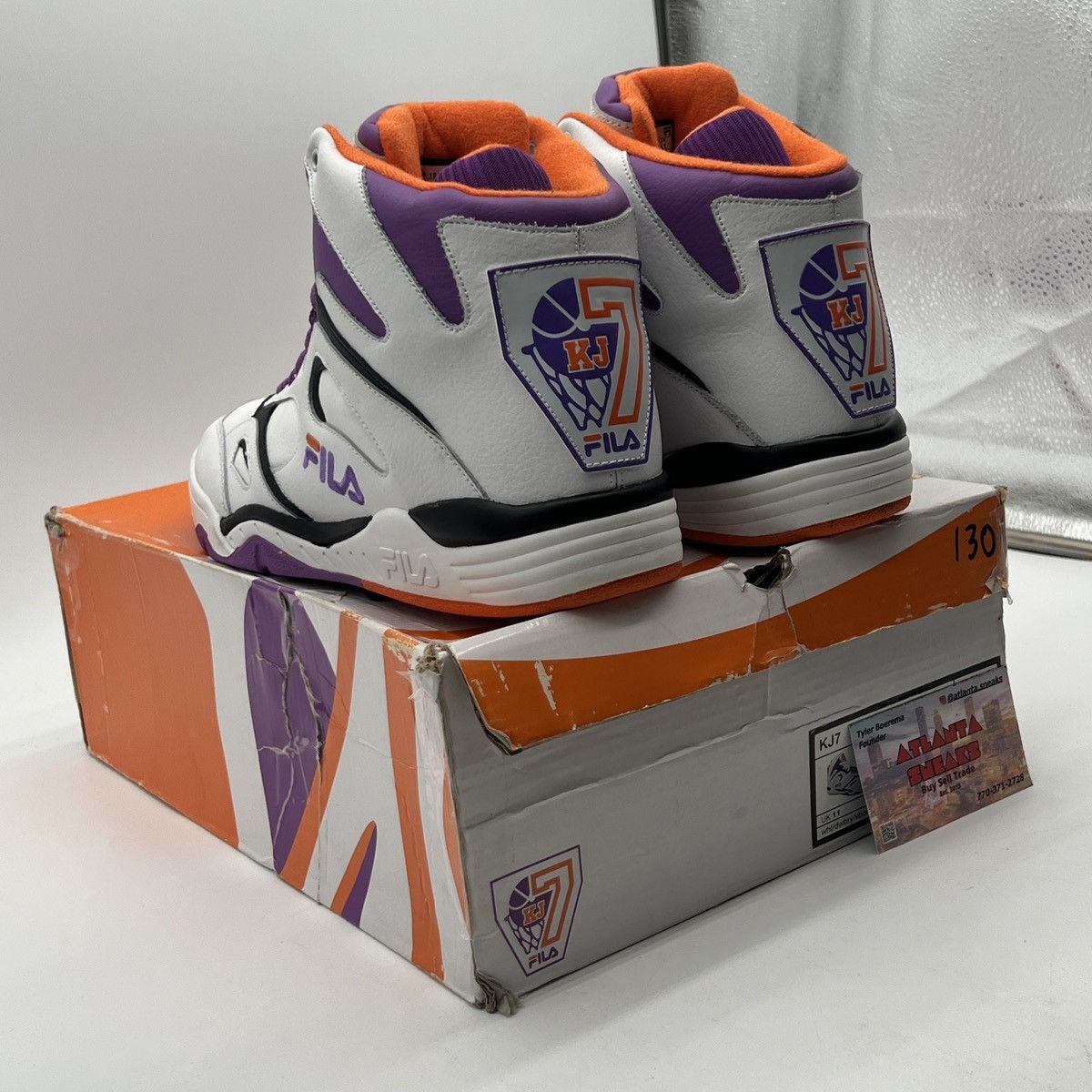Fila Kj7 white dewberry Size US 12 / EU 45 - 4 Thumbnail