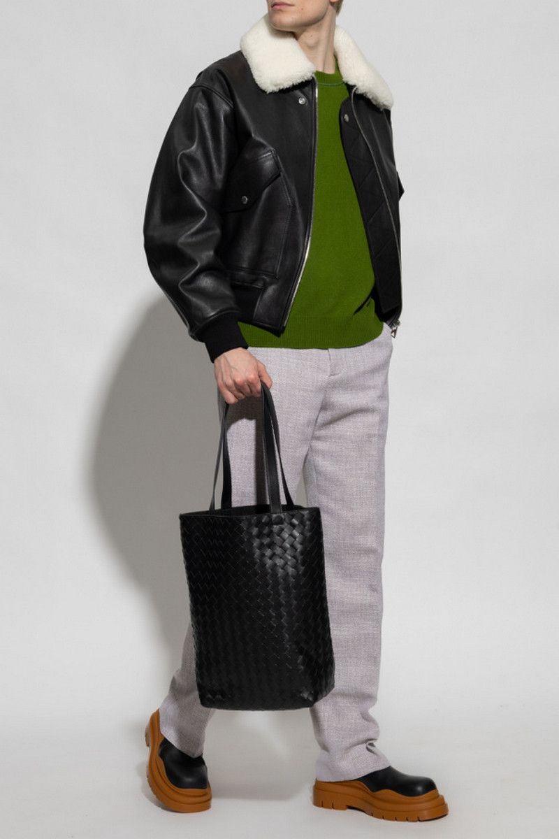 Bottega Veneta BOTTEGA VENETA Jalapeno green cashmere sweater Medium q Size US M / EU 48-50 / 2 - 2 Thumbnail