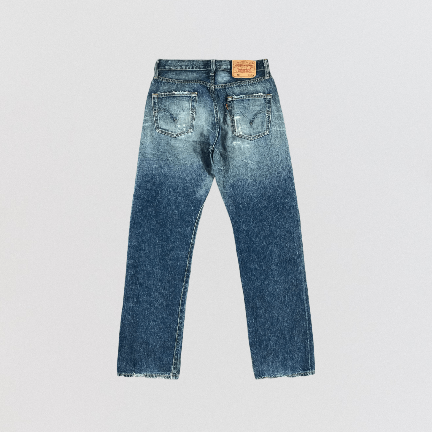 Levi's 90s Vintage Blue Wash Levis 501 Jeans-JM3030 Size US 30 / EU 46 - 2 Thumbnail
