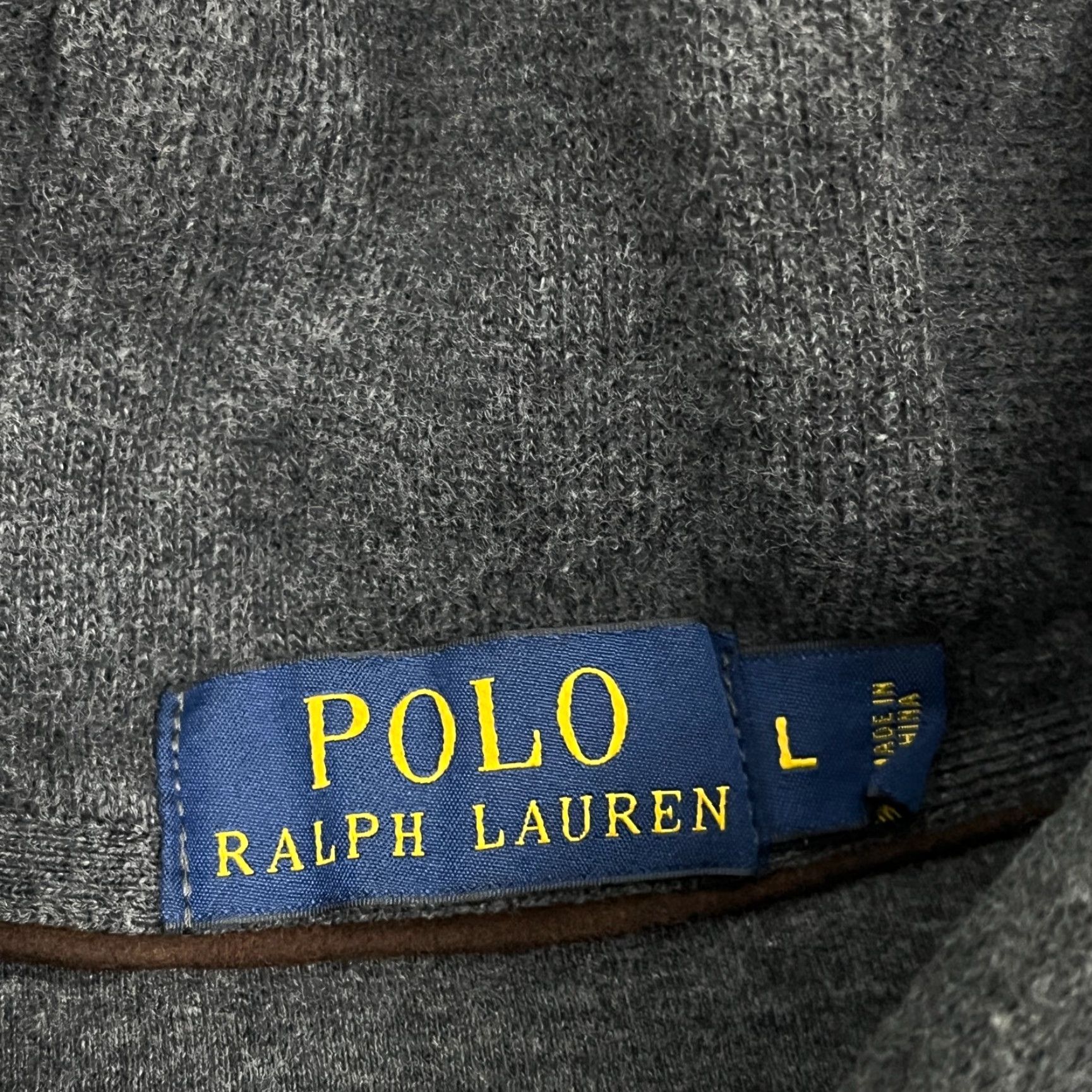 Polo Ralph Lauren Polo Ralph Lauren Sweater Mens L Gray Elbow Patch Shawl Collar Preppy Casual Knit Size US L / EU 52-54 / 3 - 4 Thumbnail