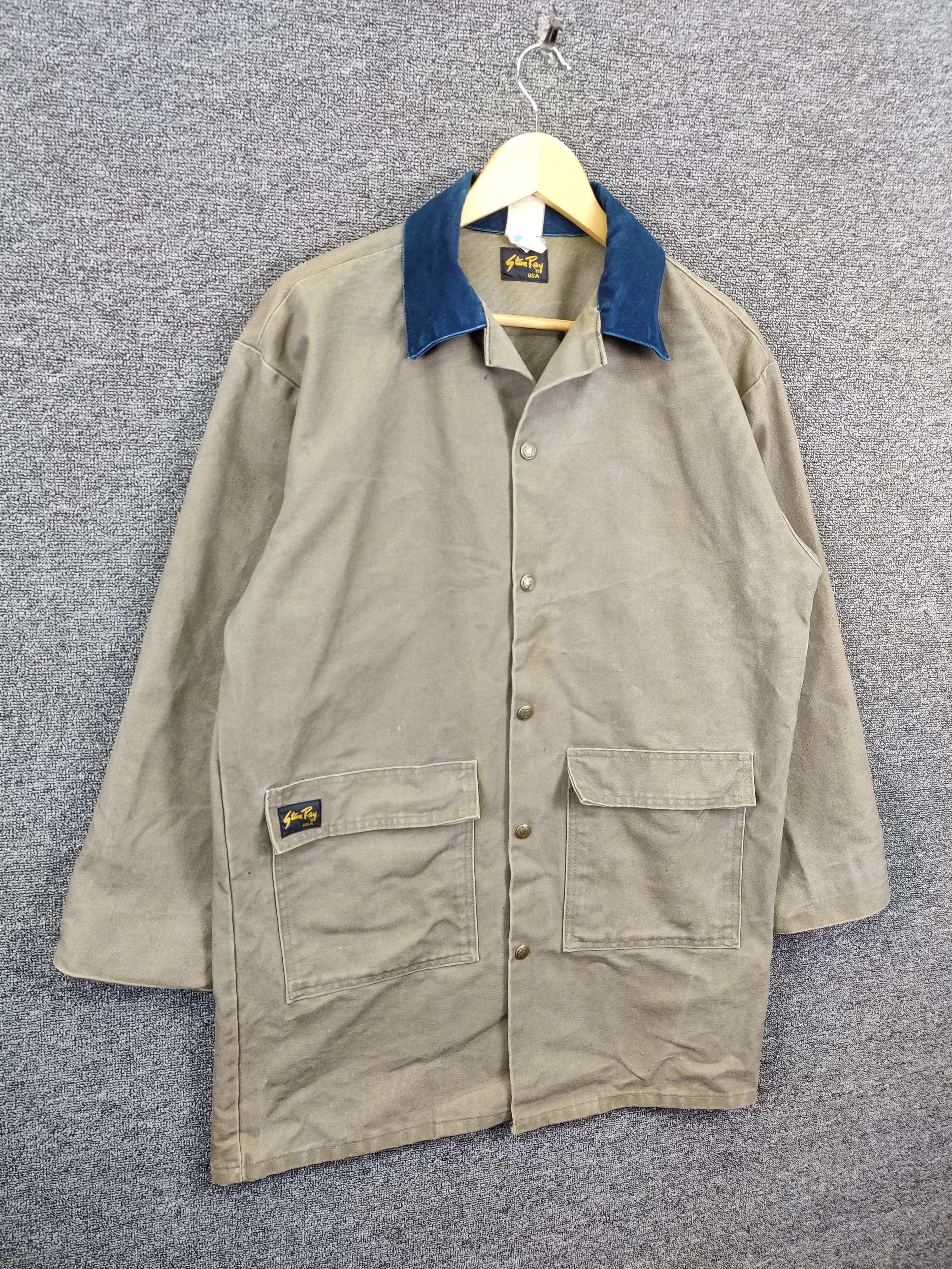 Stan Ray Vintage 90's Stan Ray Tactical Chore Canvas Jacket Size US L / EU 52-54 / 3 - 6 Thumbnail