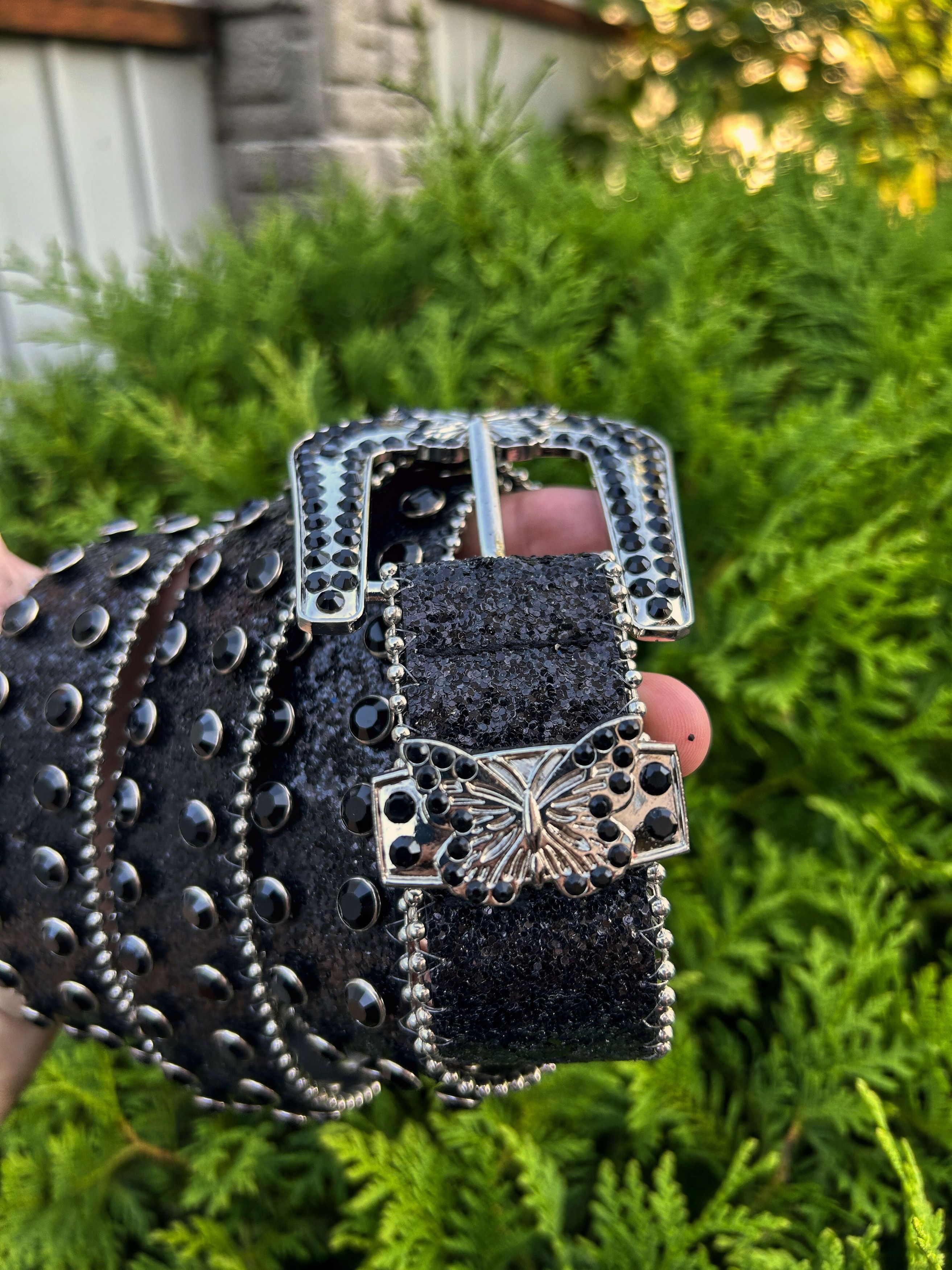 Vintage Vintage Japanese Style BB Simon Diamonds Style Belt 90s Size ONE SIZE - 7 Thumbnail
