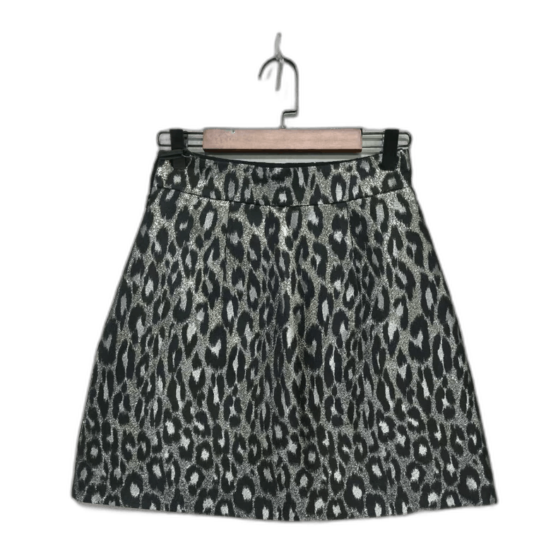 Prada Leopard Print Short Skirt by Miu Miu-2506 Size 37" - 1 Thumbnail