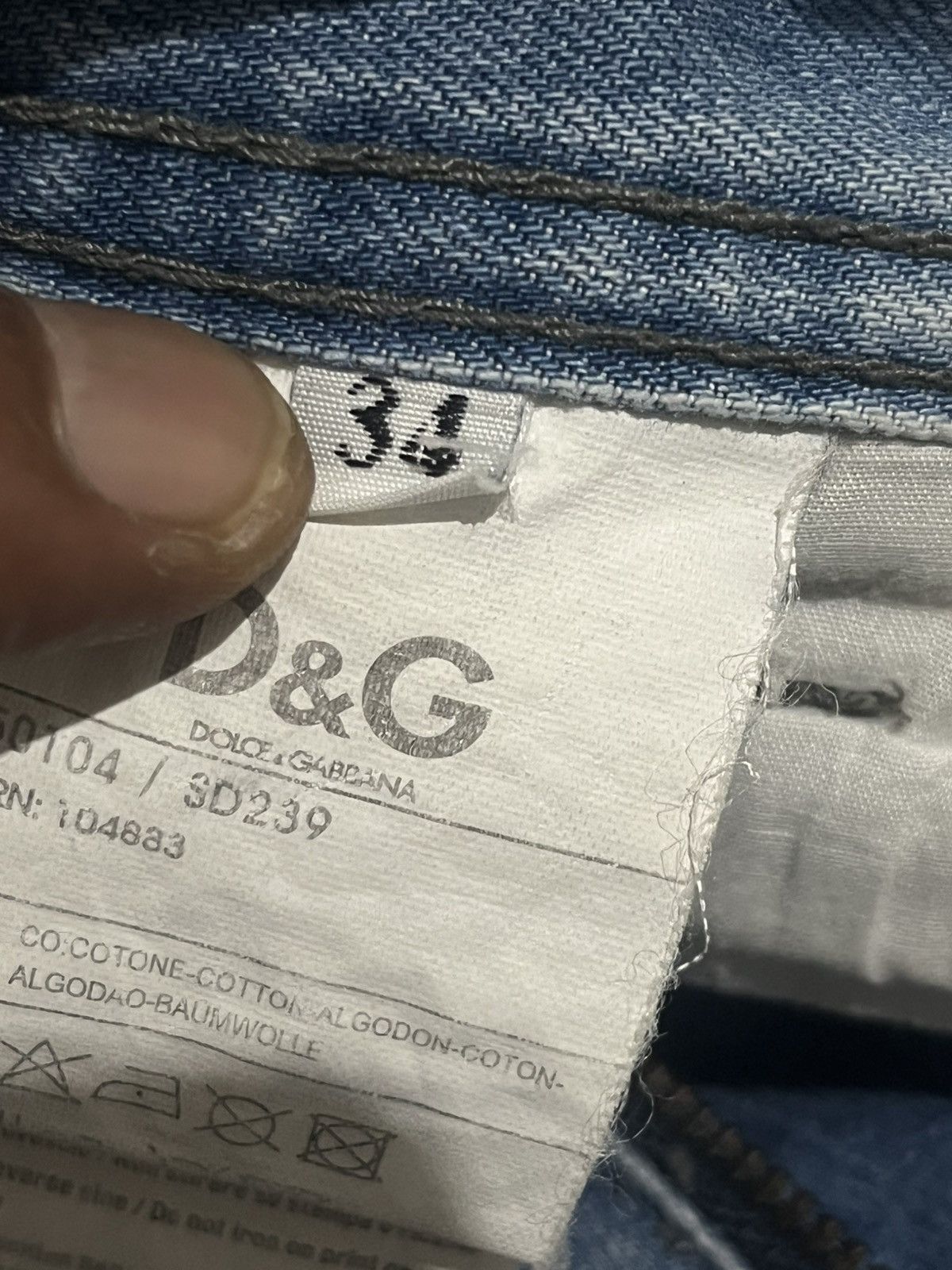 Dolce & Gabbana Japanese D&G Distrassed Denim Size US 34 / EU 50 - 20 Thumbnail