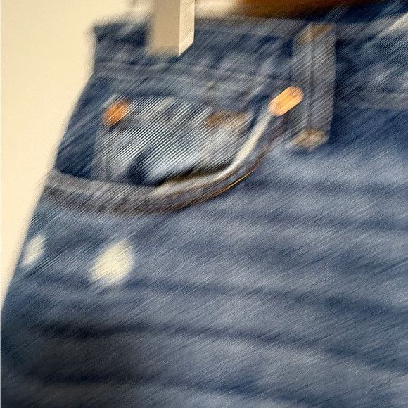 7 For All Mankind 7 For All Mankind Distressed Denim Mini Skirt Size 28 Size 28" / US 6 / IT 42 - 6 Thumbnail