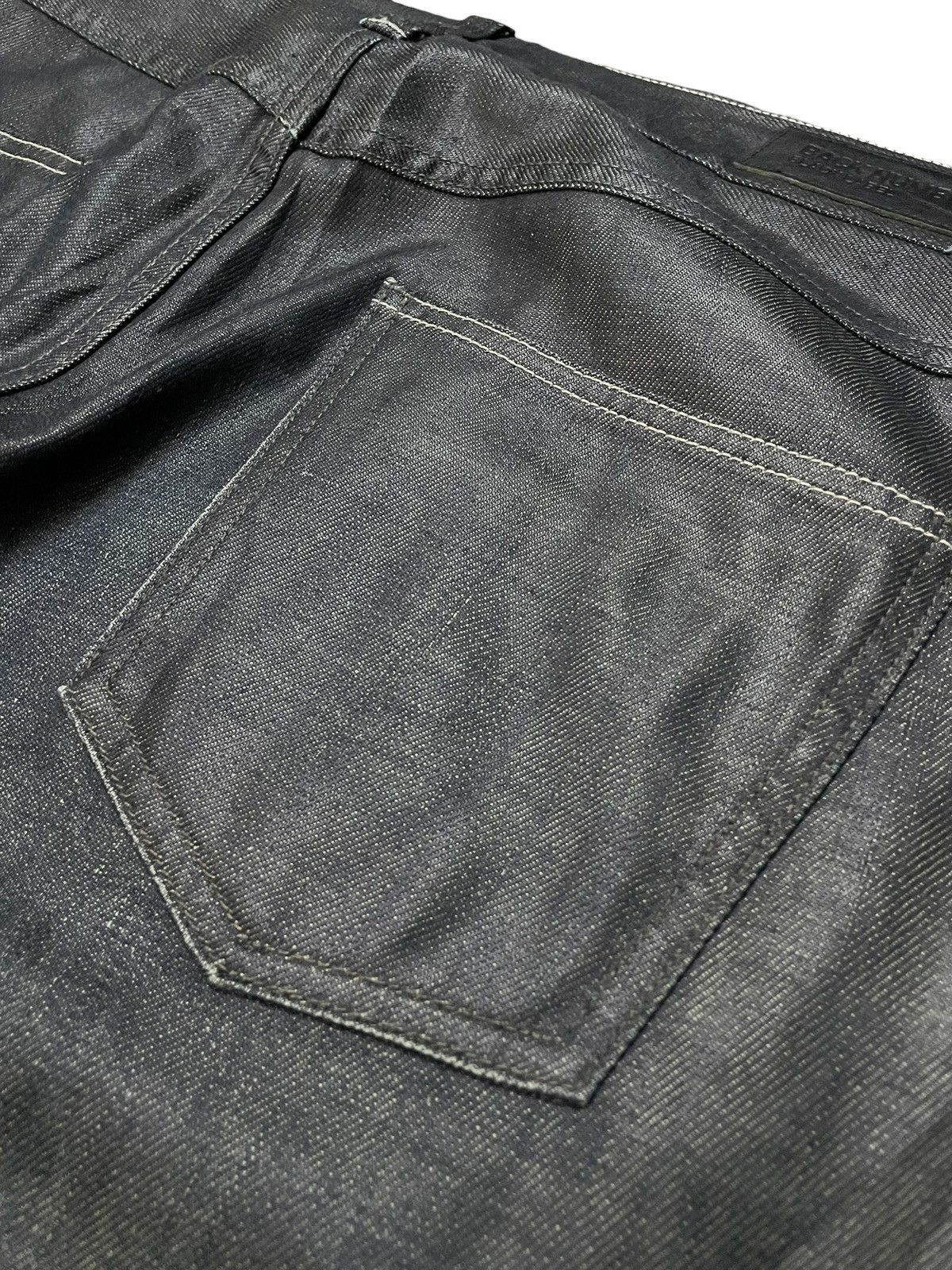 Hysteric Glamour × Yasuyuki Ishii Back Number Japan Waxed Coated Claw Mark Loose Jeans Size US 34 / EU 50 - 13 Thumbnail