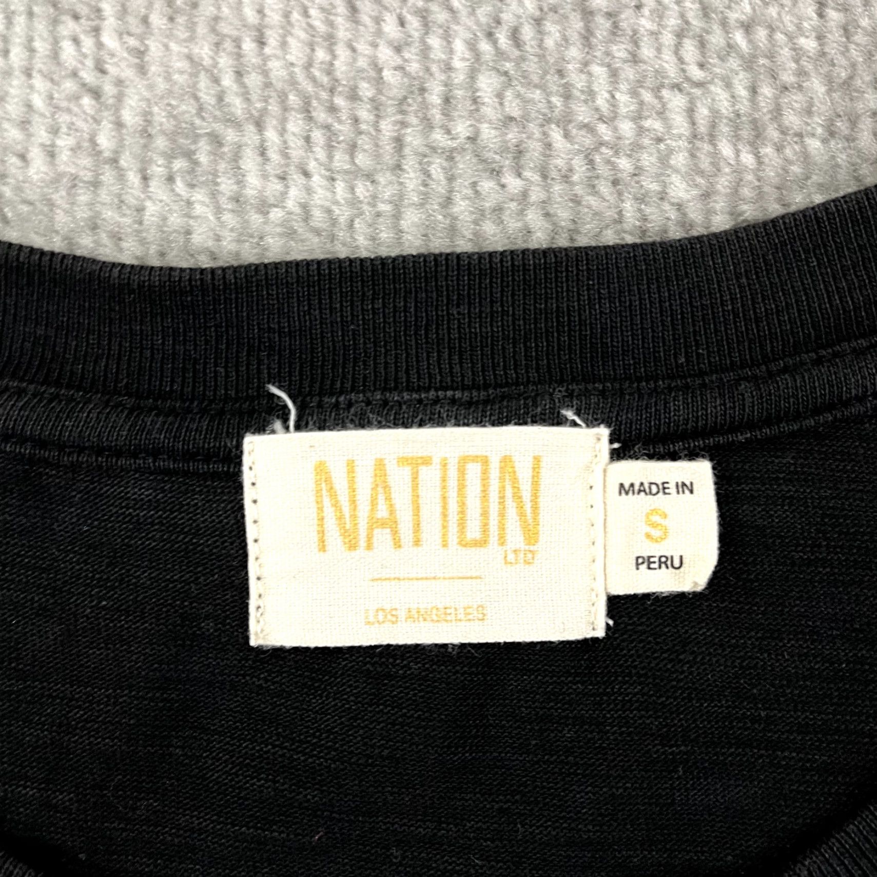 P.E Nation VINTAGE Nation Women's Long Sleeve T-Shirt Crew Neck Black Small Snap Top Casual, Travel, Workwear Size S / US 4 / IT 40 - 2 Thumbnail
