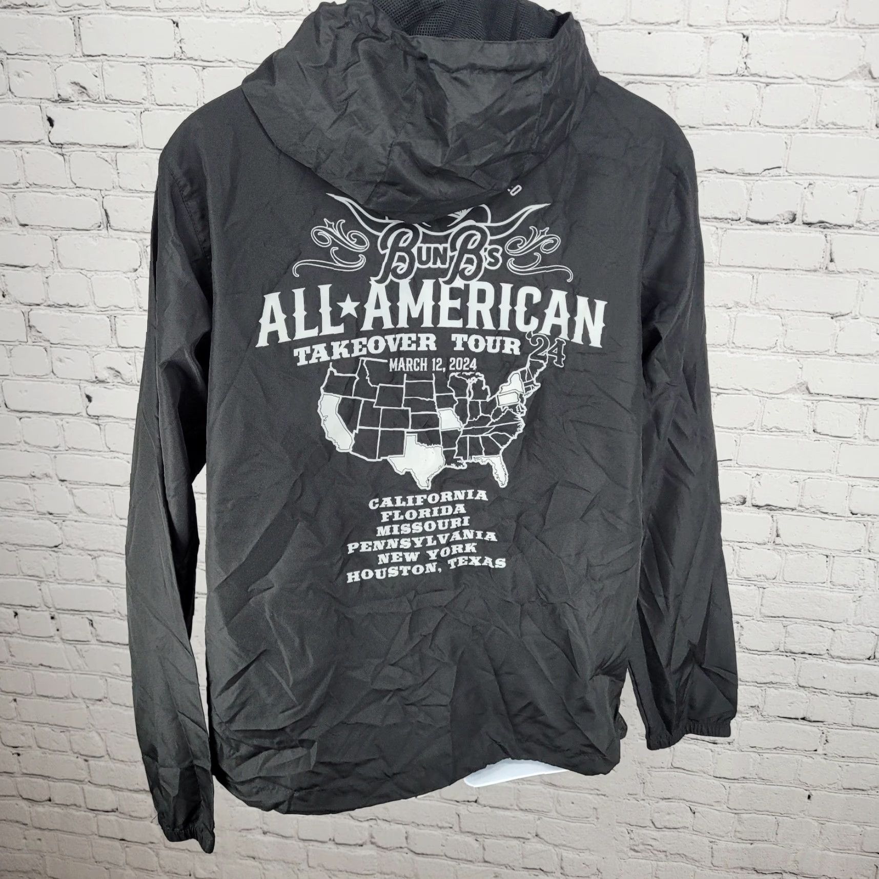 Vintage Independent Bun B's All American Takeover Hooded Windbreaker Size Medium M Size US M / EU 48-50 / 2 - 2 Thumbnail