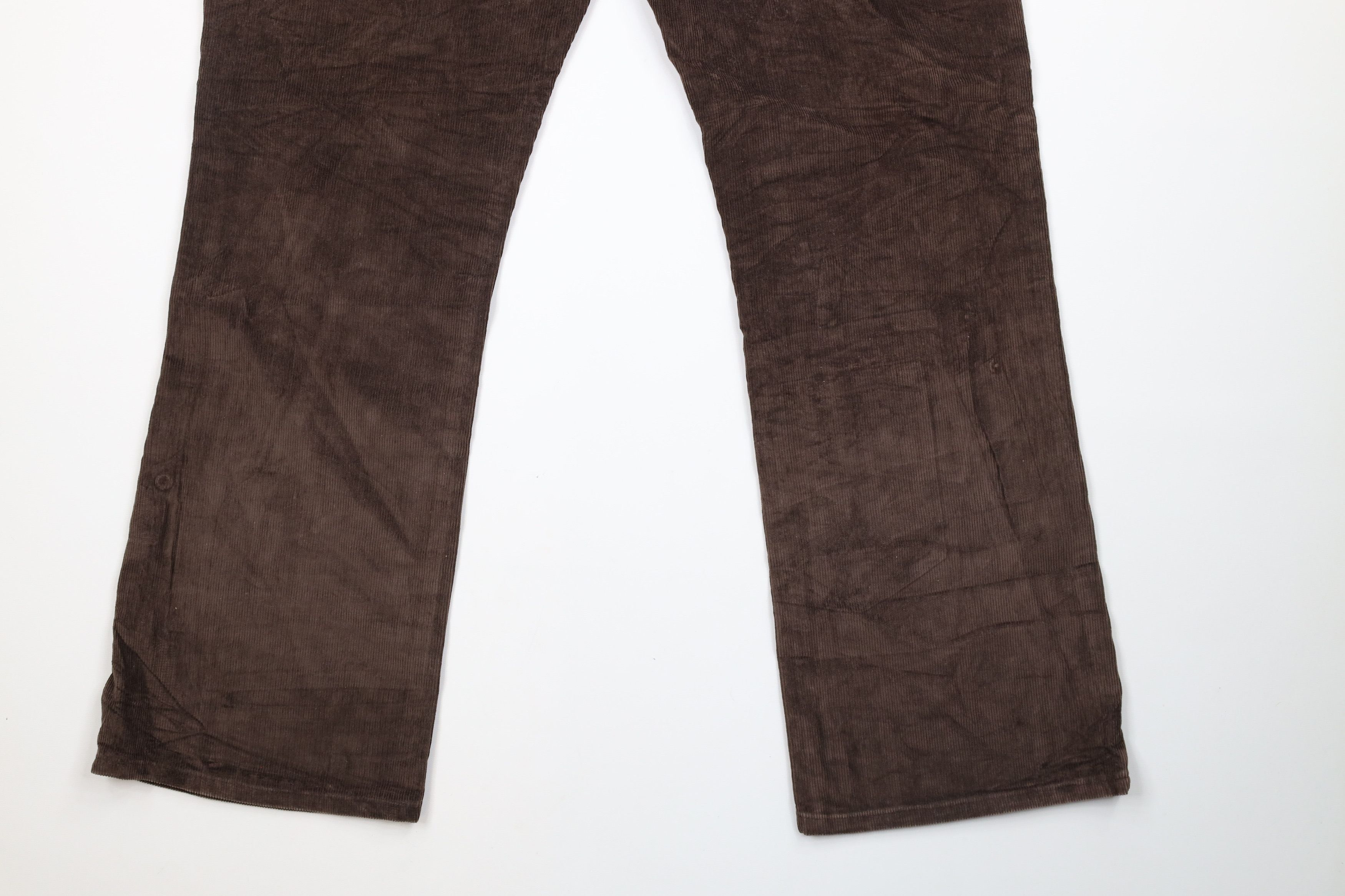 Lee × Vintage Vintage 70s Lee Leg Bell Bottoms Corduroy Pants Brown USA Size 34 - 10 Thumbnail