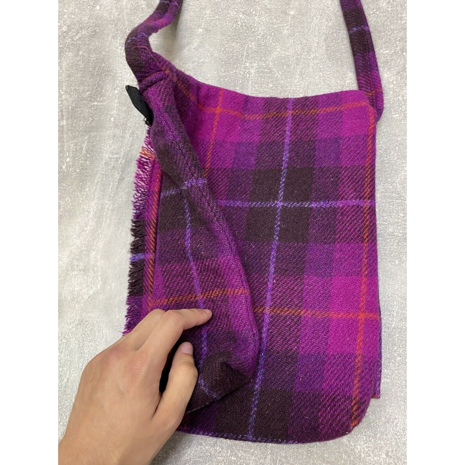 Harris Tweed × Vintage Harris Tweed Avant Garde Wool Vintage Pink Shoulders Bag Size ONE SIZE - 8 Thumbnail