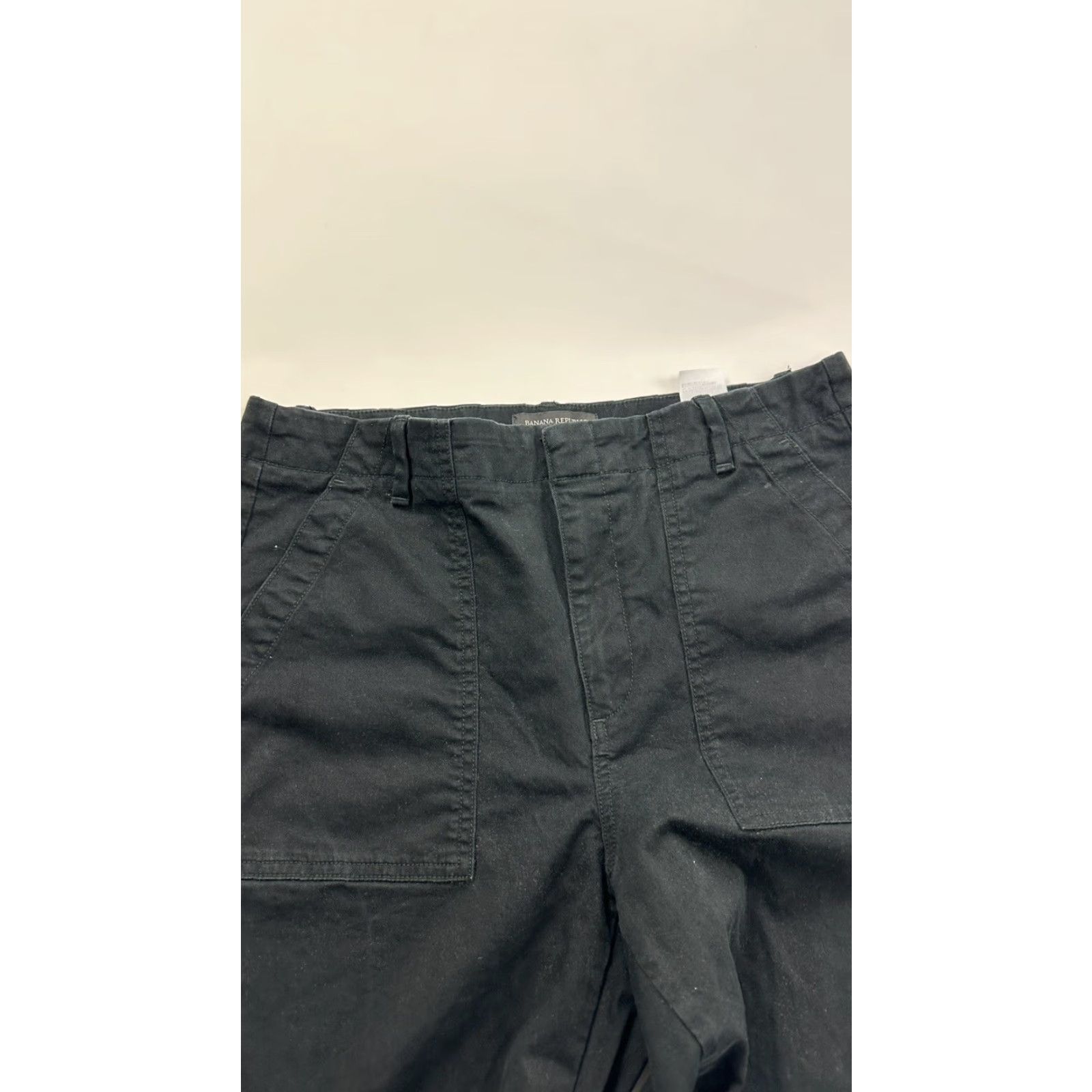Banana Republic Banana Republic Pants Women’s 10 Black Flap Pockets Size 32" / US 10 / IT 46 - 3 Thumbnail
