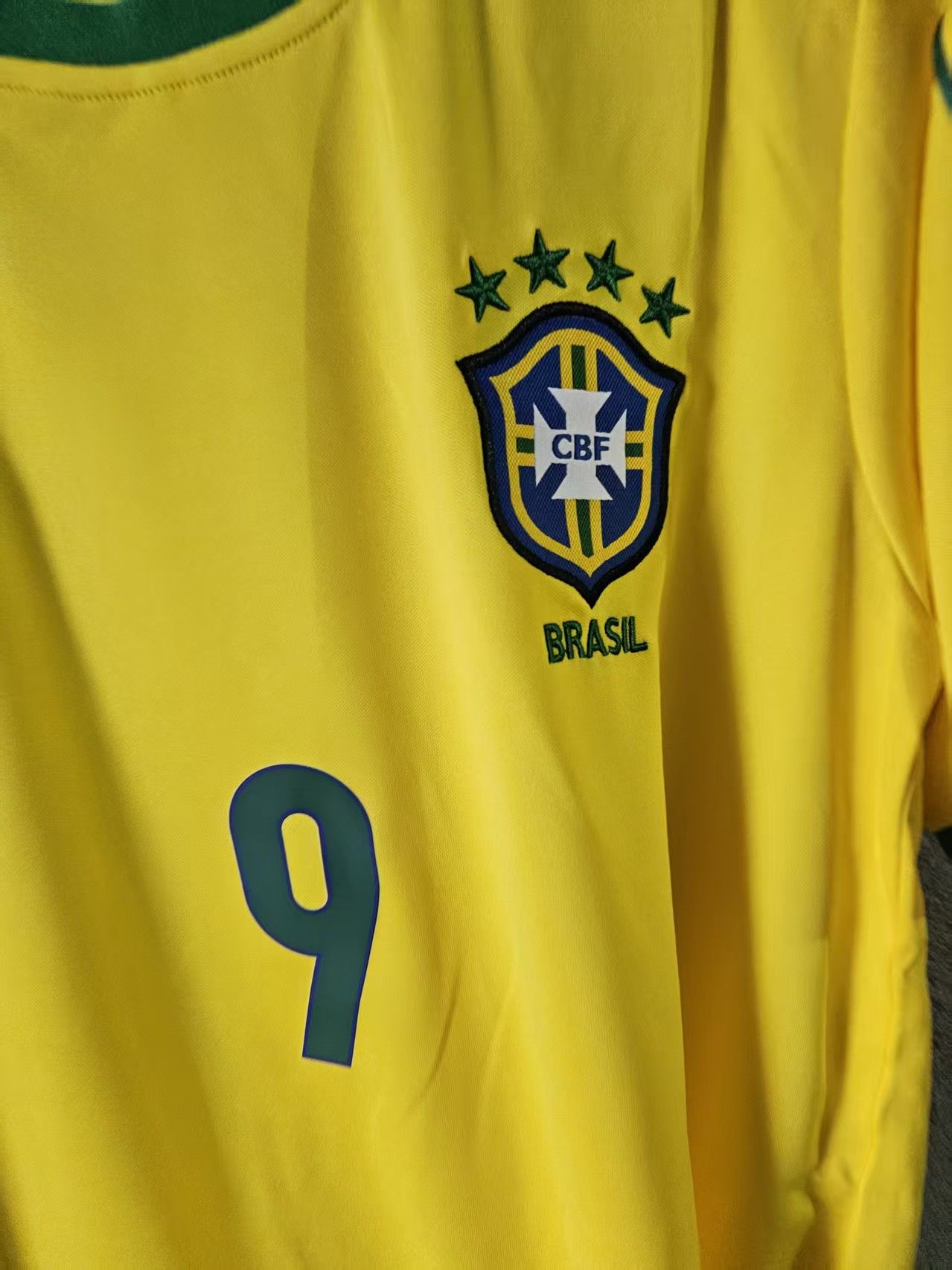 Other 1998 Brazil #9 Ronaldo Jersey Home Size US XL / EU 56 / 4 - 3 Thumbnail