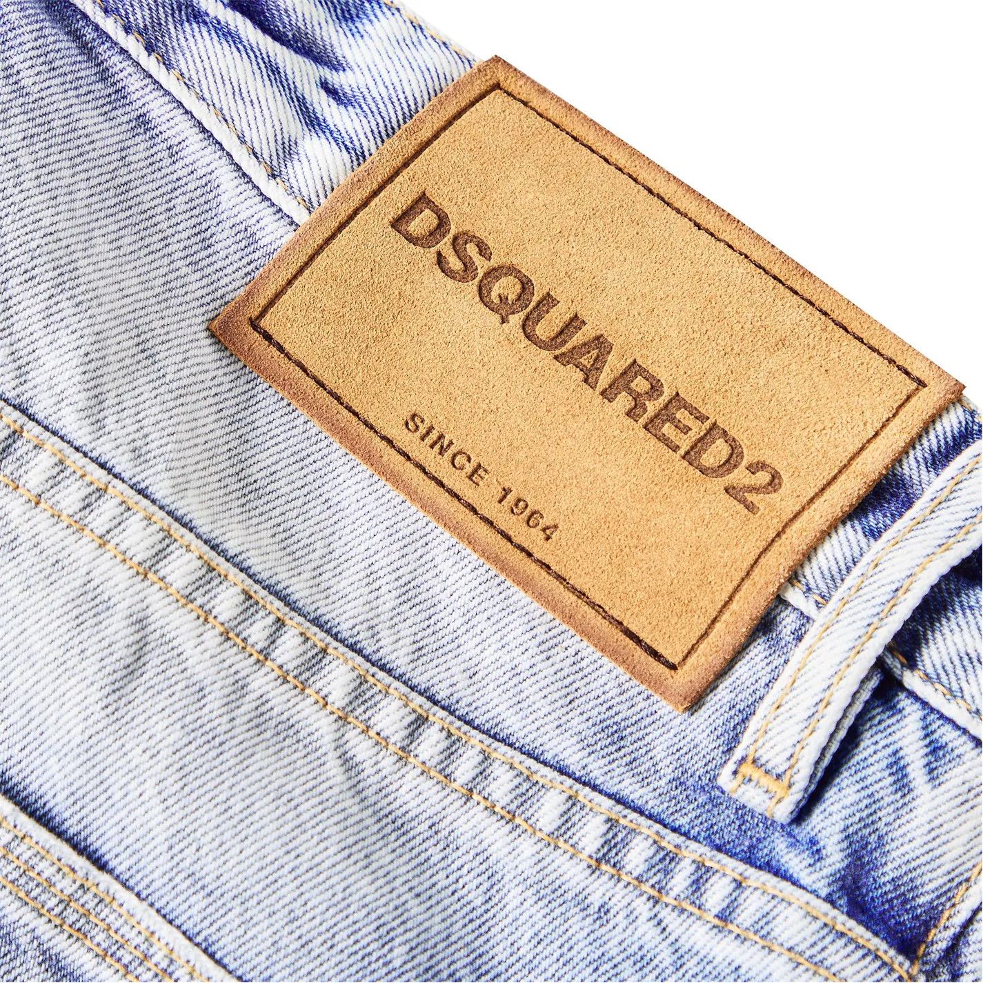 Dsquared2 o1g2r1mq0426 Denim Straight Leg Jeans in Blue Size US 32 / EU 48 - 5 Thumbnail