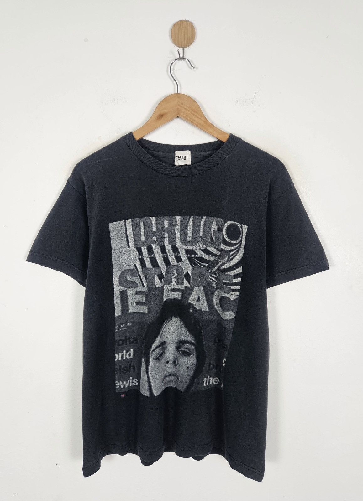 Takeo Kikuchi Takeo Kikuchi Vintage 90s Drug Face photo tee shirt Size US M / EU 48-50 / 2 - 1 Thumbnail