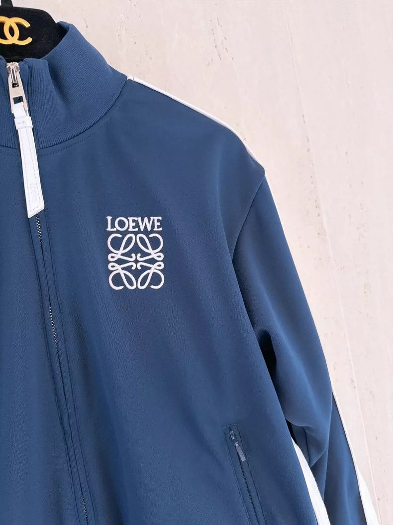 Loewe LOEWE Navy blue high collar sportswear jacket Size XS / US 0-2 / IT 36-38 - 3 Thumbnail