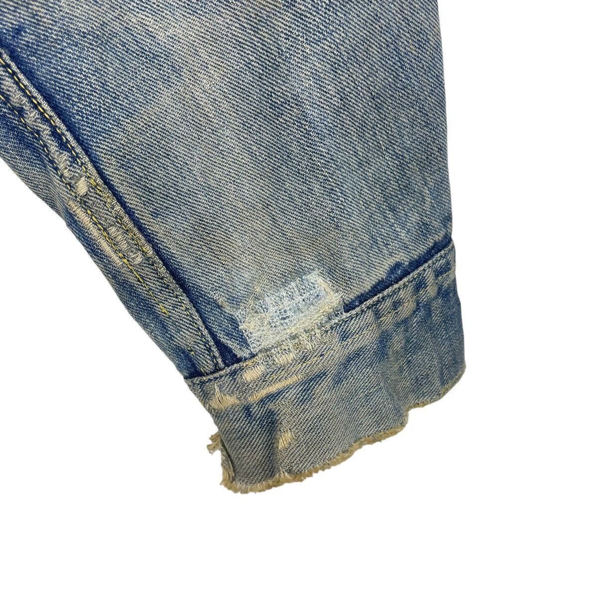 Lee 🔥Vtg 80s Distressed Lee Riders 1O1 Jacket Trucker Denim Size US M / EU 48-50 / 2 - 8 Thumbnail