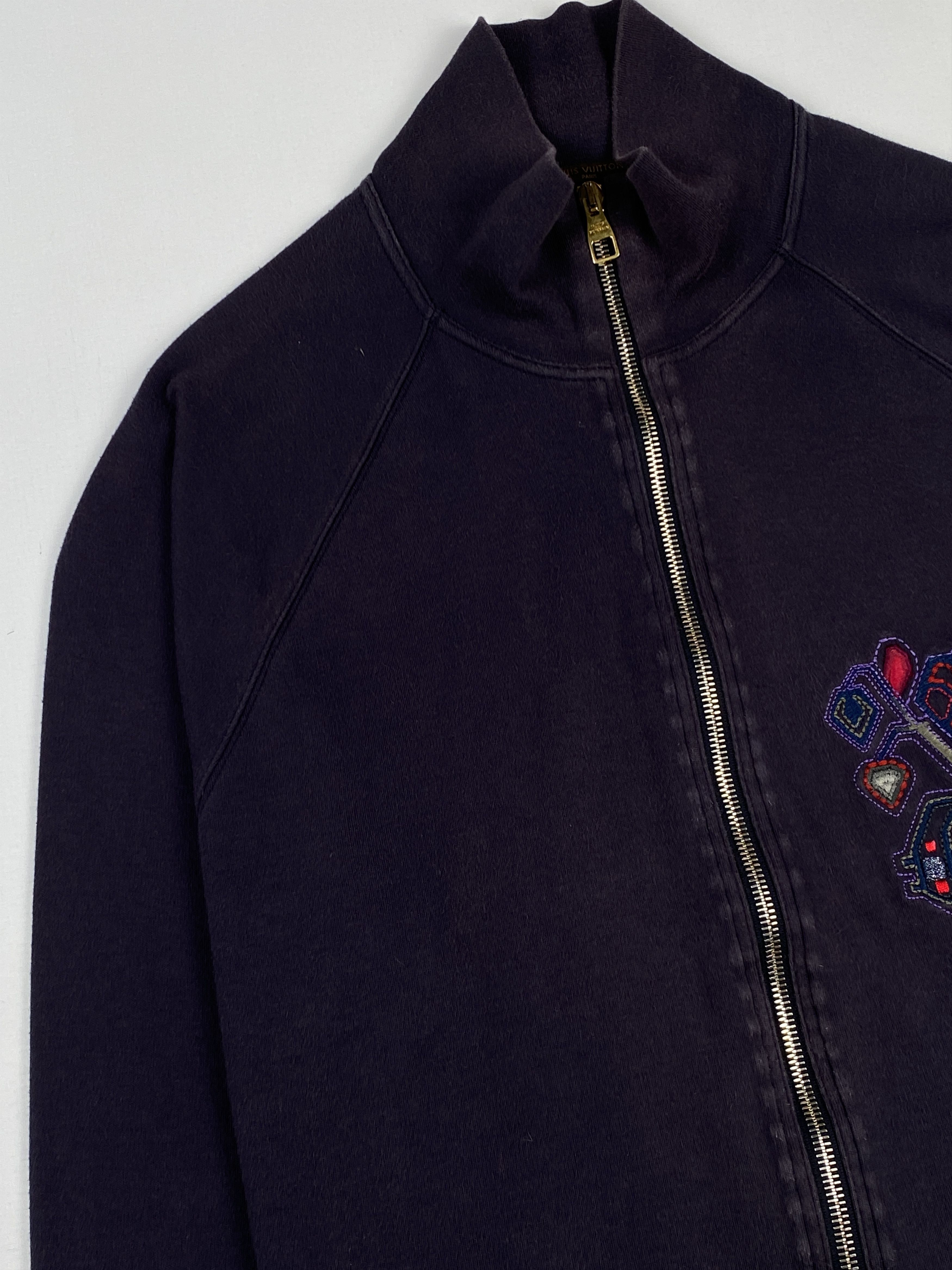 Louis Vuitton Embroidered Logo Mock Neck Track Jacket Size L / US 10 / IT 46 - 6 Thumbnail