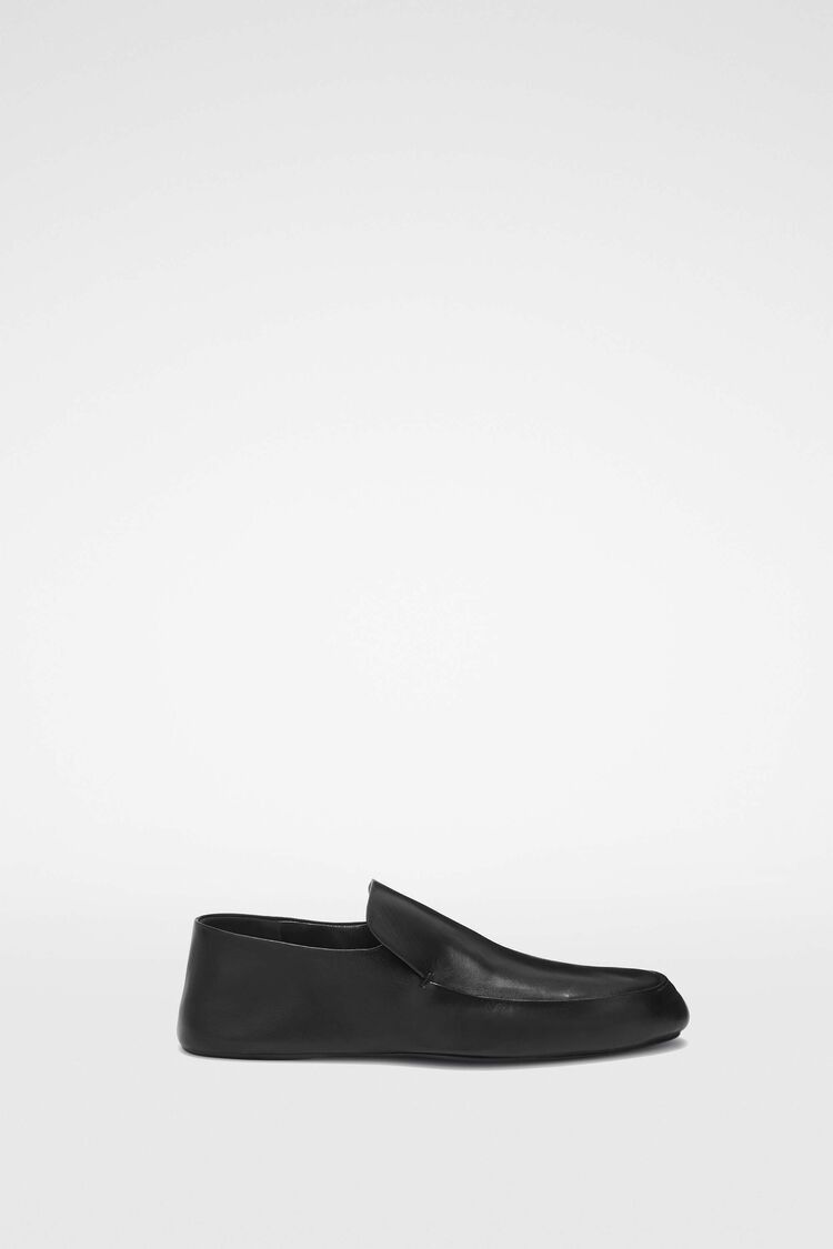 Jil Sander o1s22i1n0125 Leather Loafers in Black Size US 6 / IT 36 - 1 Thumbnail