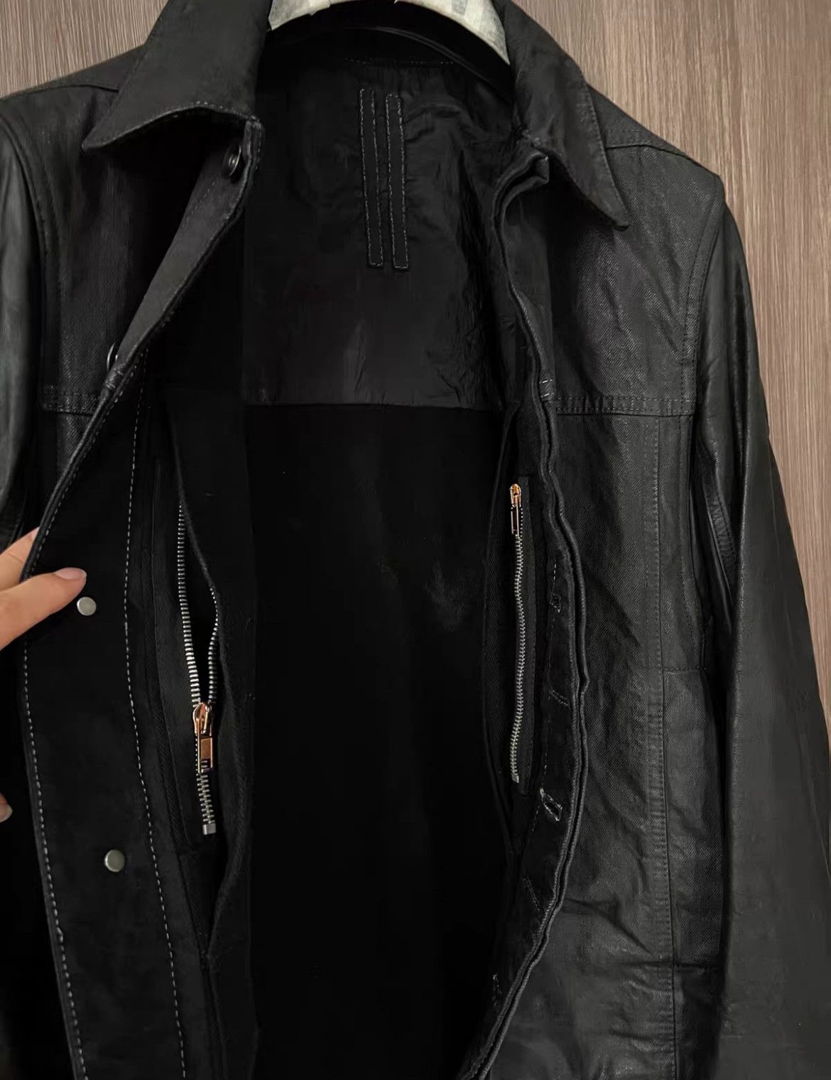 Rick Owens Rick Owens Archive SBW Waxed Denim Worker Jacket Size US S / EU 44-46 / 1 - 5 Thumbnail