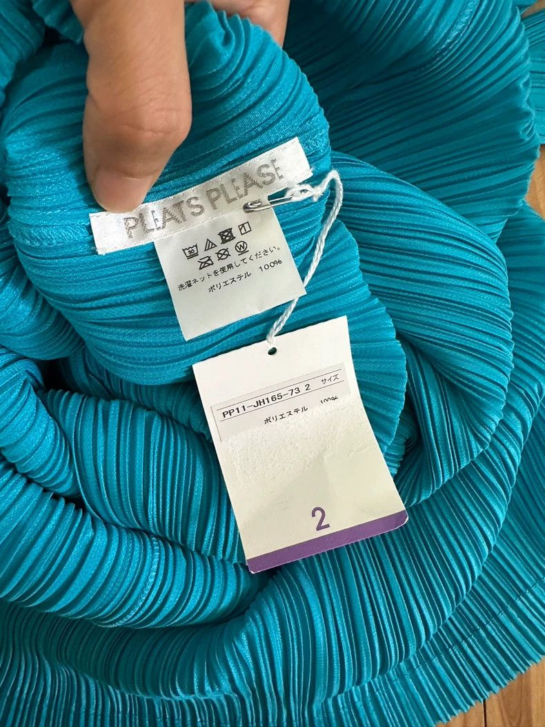 Issey Miyake Issey Miyake size:2 Blue lantern sleeve long-sleeved dress Size XS / US 0-2 / IT 36-38 - 2 Thumbnail