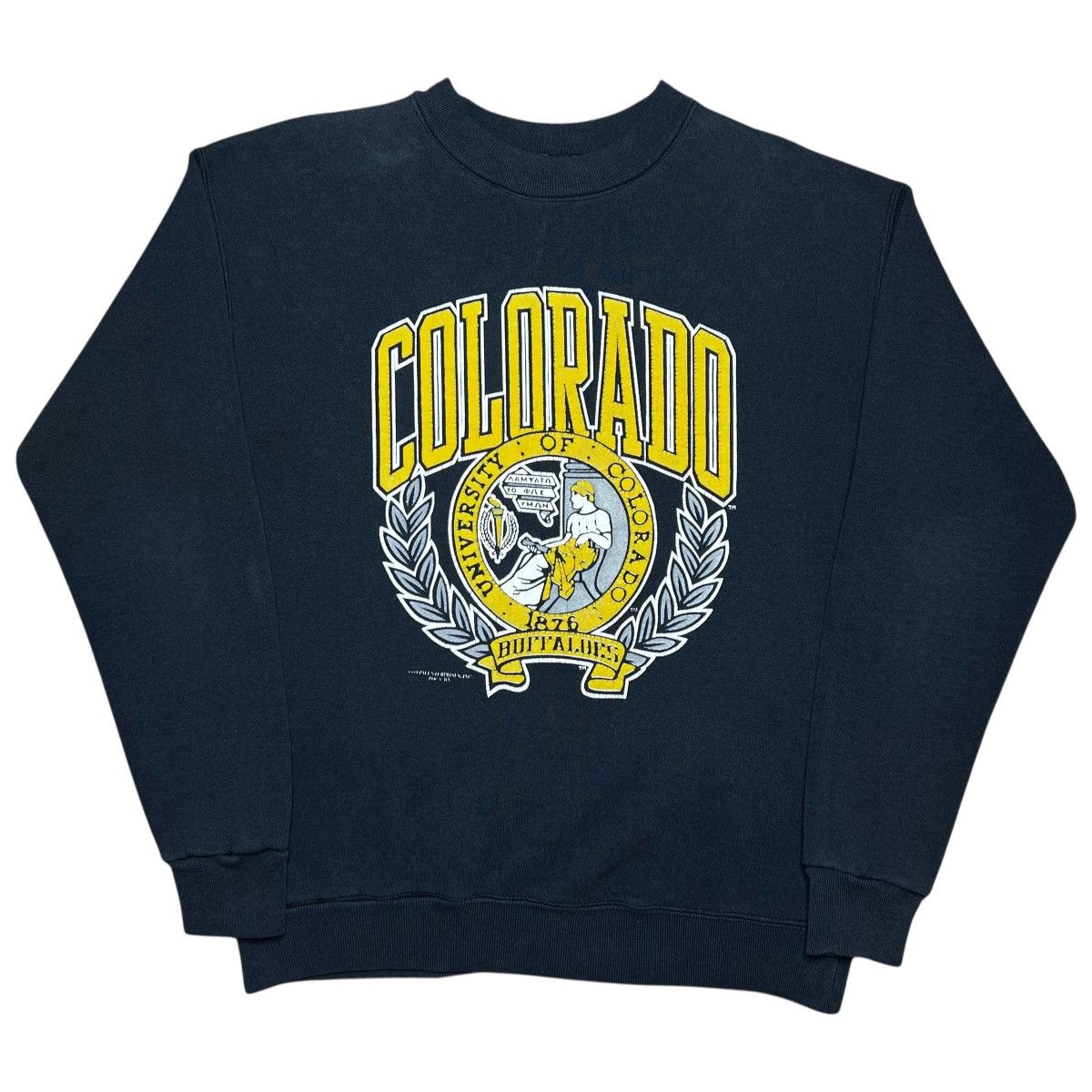 NCAA 1989 NCAA Colorado Buffaloes Mascot Double Sided Sweatshirt Size US XL / EU 56 / 4 - 1 Thumbnail