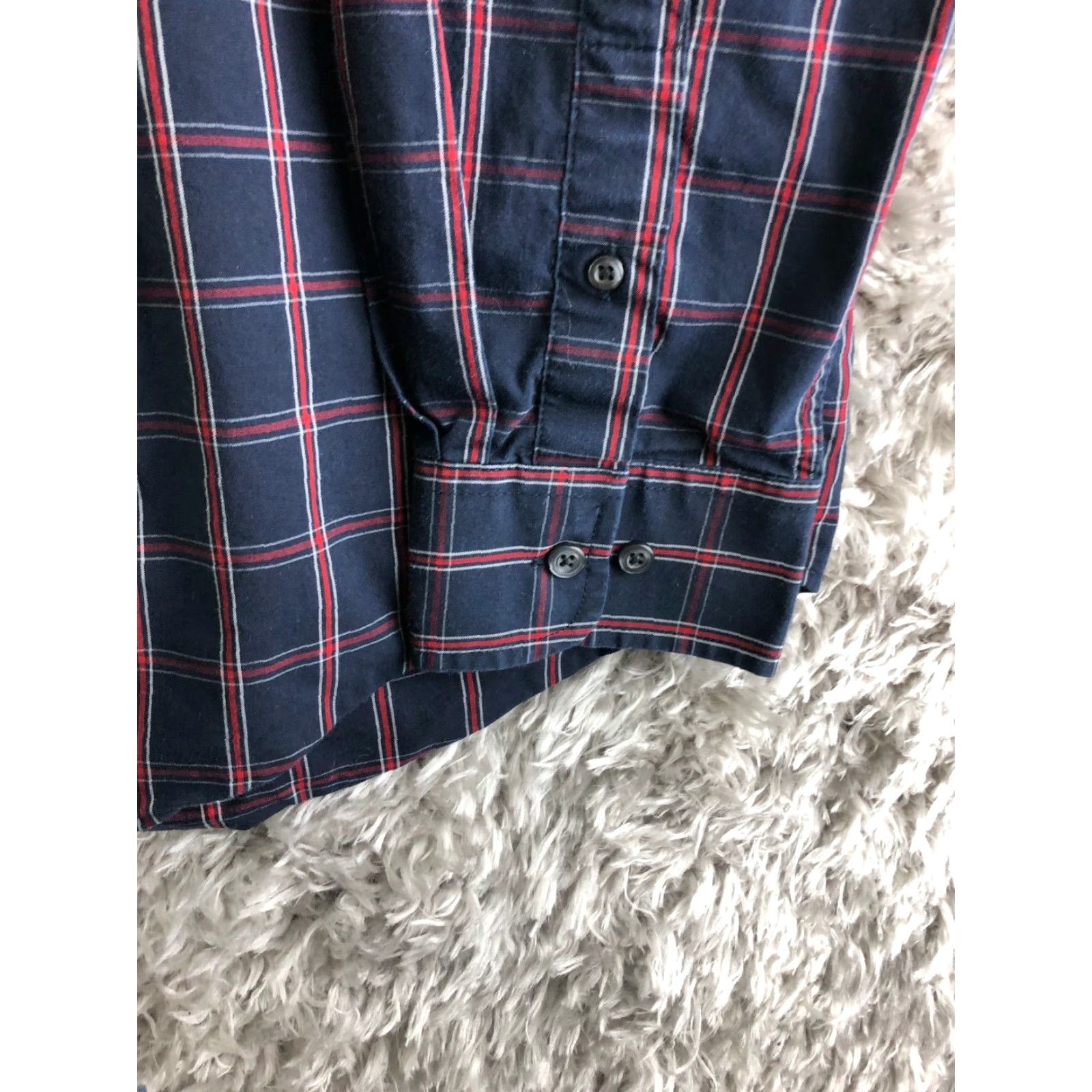 George George Shirt Mens Large 42-44 Blue Striped Long Sleeve Button Down Collar Shirt Size US L / EU 52-54 / 3 - 3 Thumbnail