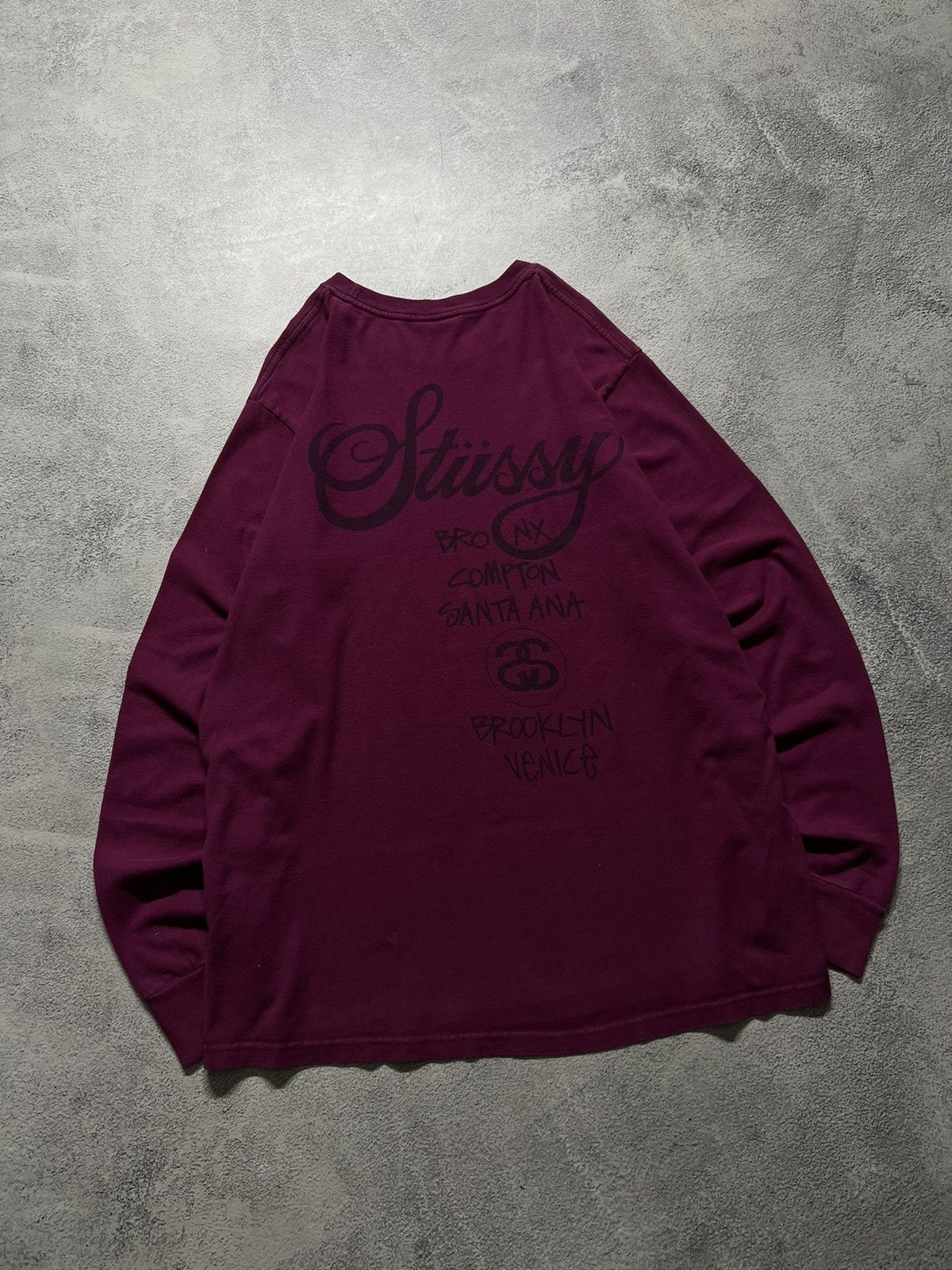 Stussy Vintage Y2k Stussy World Tour 🌎 Long Sleeve 00’s Size US M / EU 48-50 / 2 - 7 Thumbnail