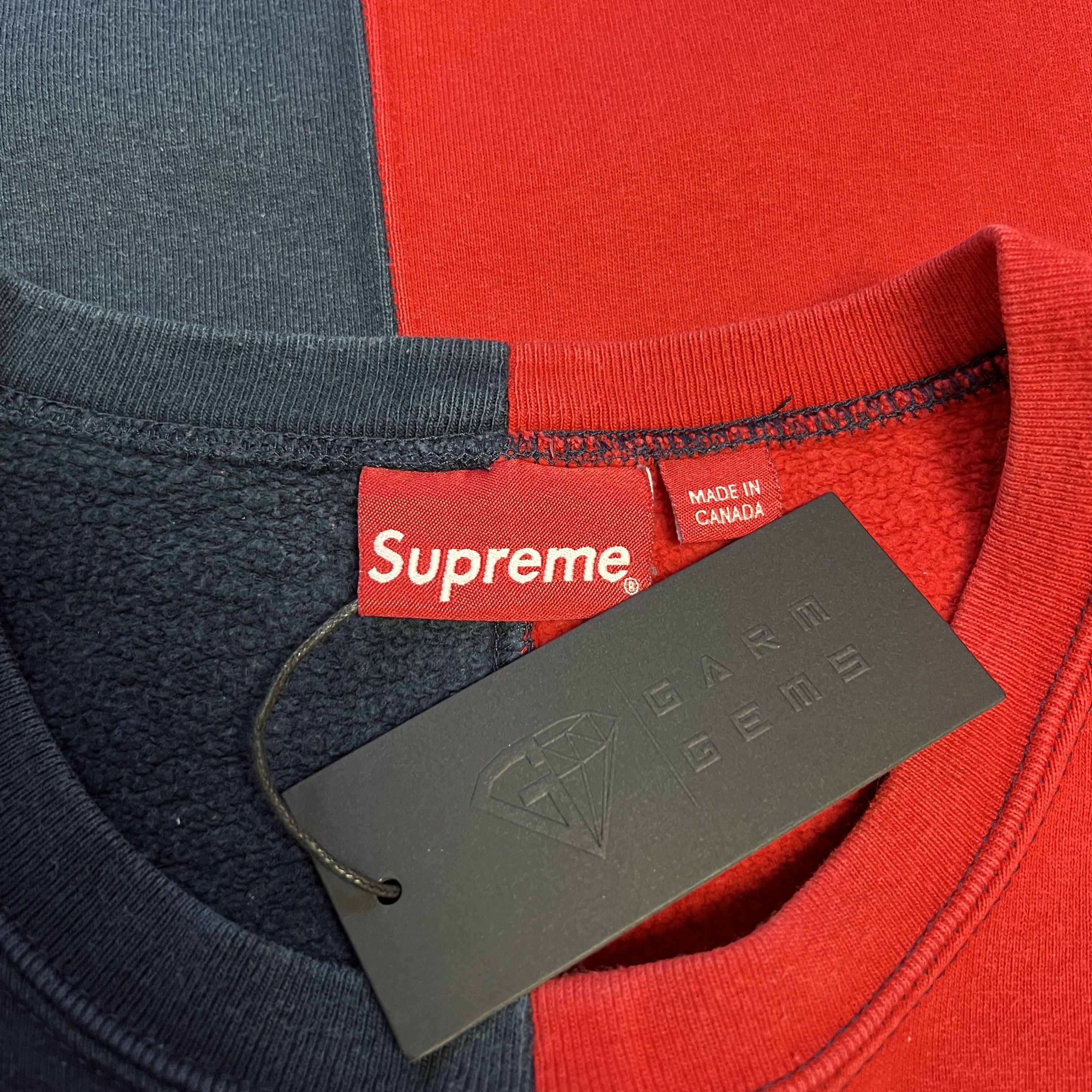 Supreme Supreme Split Crewneck Sweatshirt Size US XL / EU 56 / 4 - 4 Thumbnail