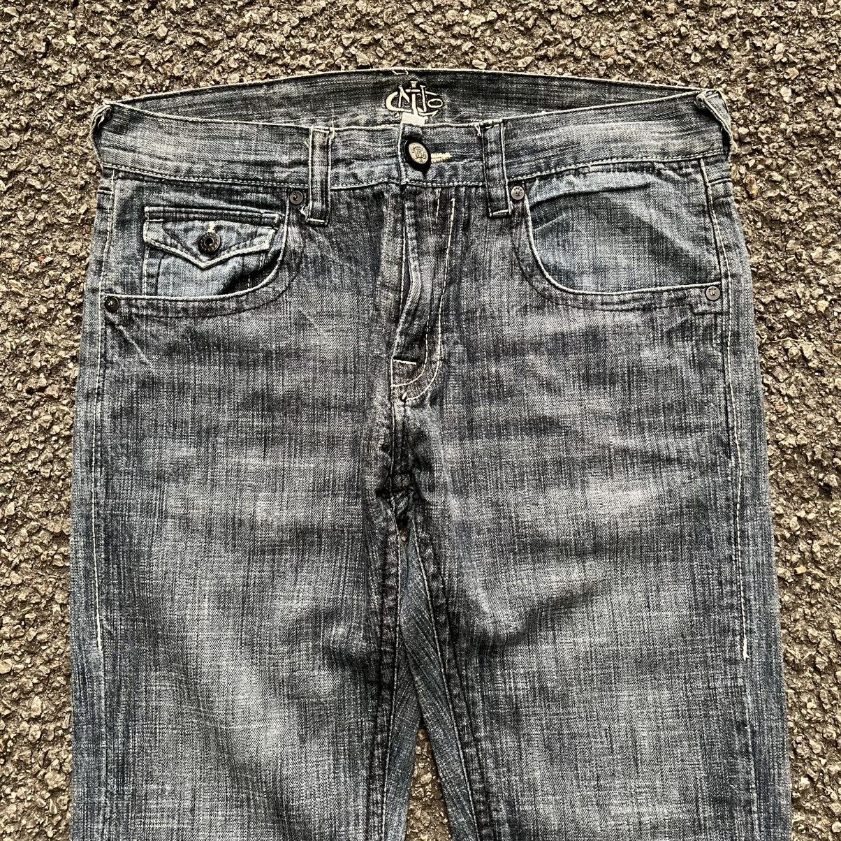 Affliction Crazy JNCO Jeans Affliction Style Cyber Grunge Denim Punk Size US 32 / EU 48 - 4 Thumbnail