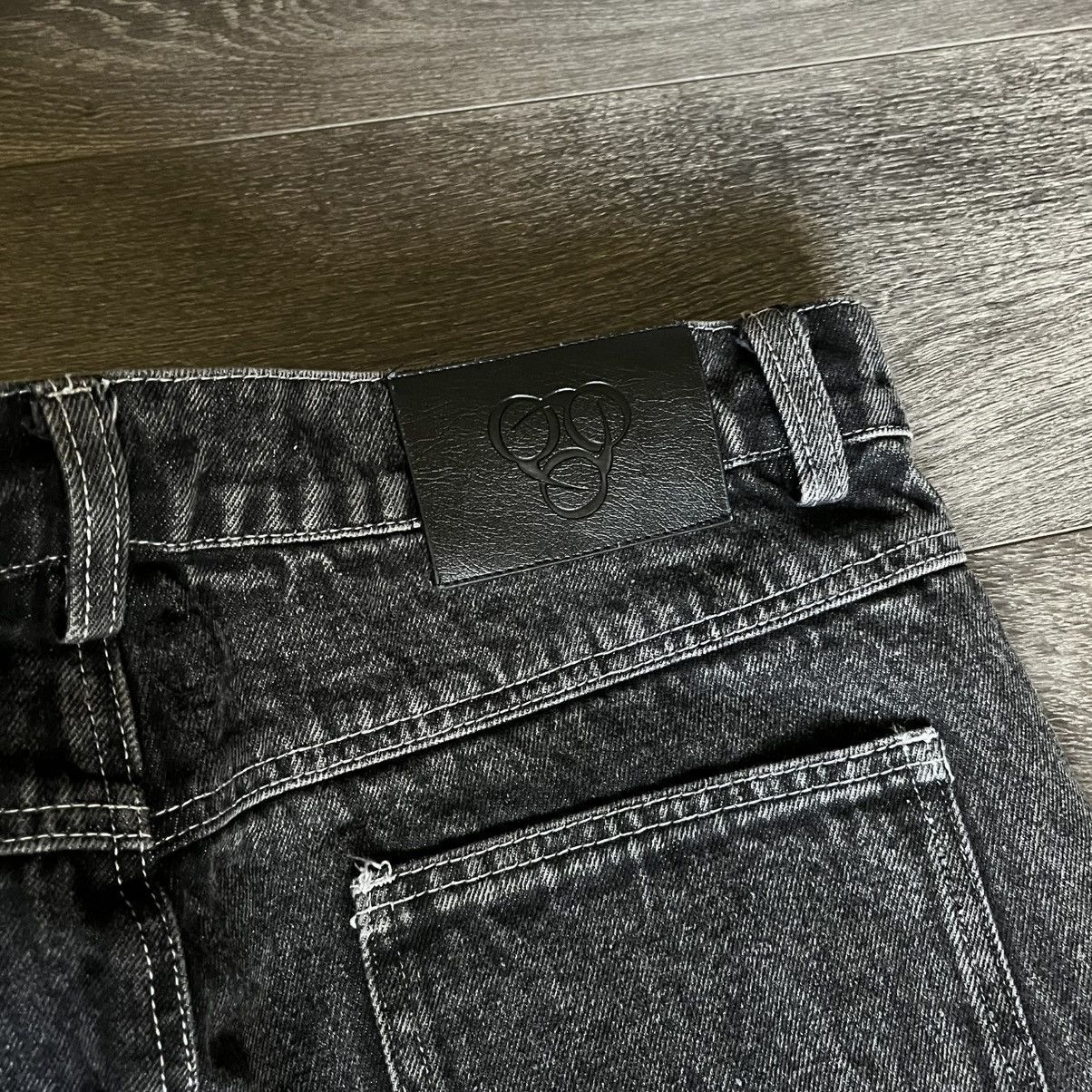 Japanese Brand Jason Demaci Thorn Distressed Scratch Denim Jeans Size 32 Size US 32 / EU 48 - 4 Thumbnail