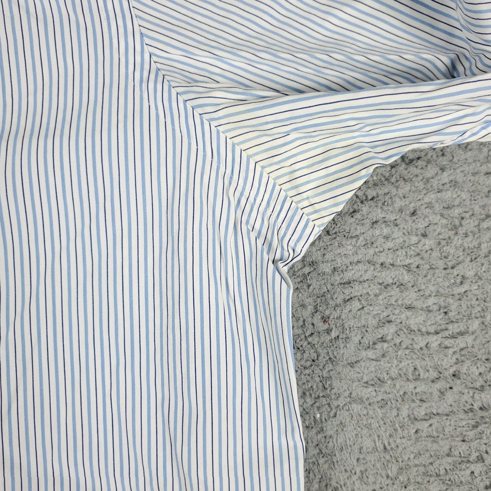 Ralph Lauren Ralph Lauren Shirt Mens 16 Blue Striped Dress Button Up Long Sleeve Size 42R - 5 Thumbnail