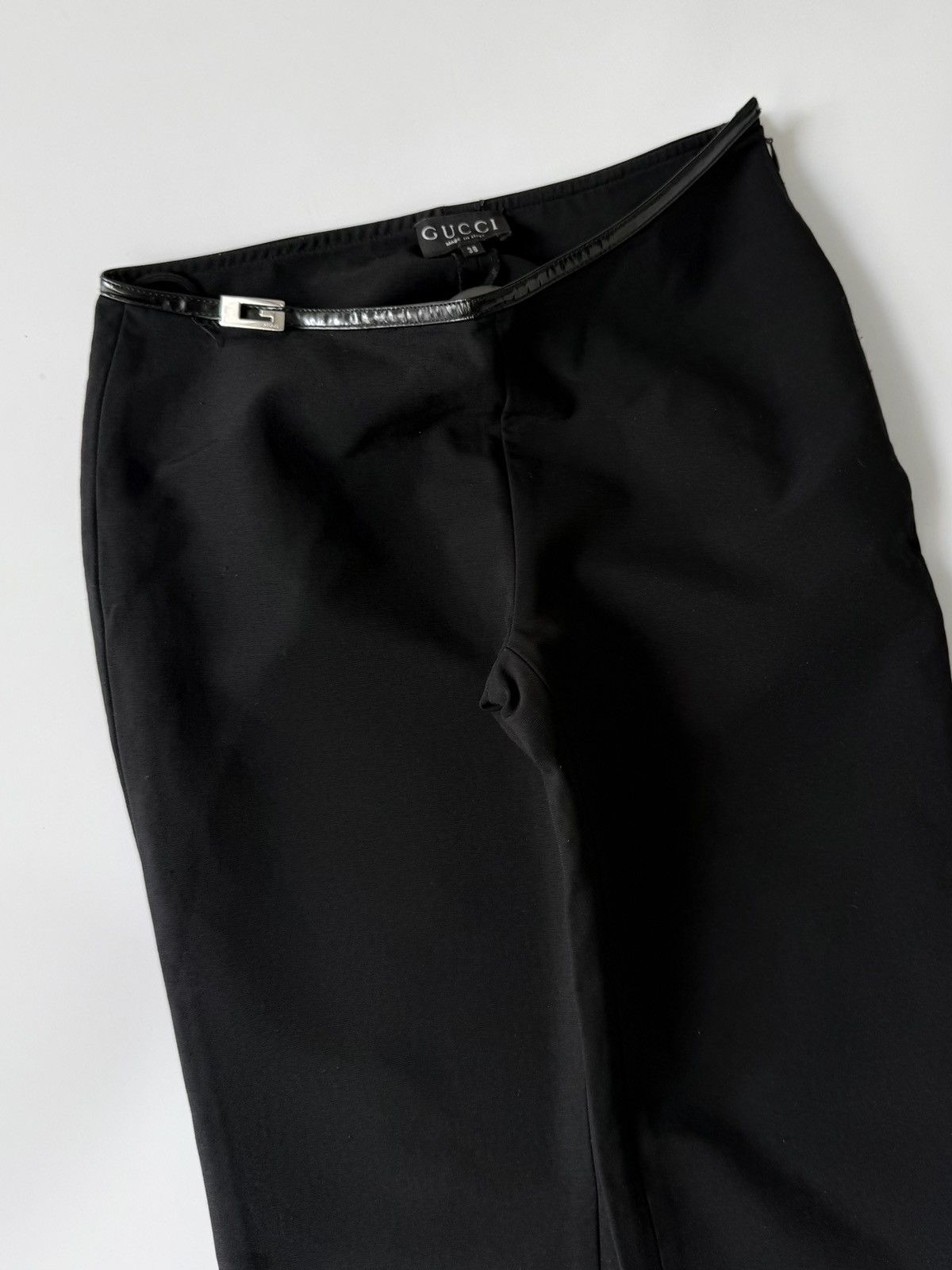 Gucci F/W 1997 Gucci by Tom Ford G-Buckle Patent Stretch Pants Size 26" / US 2 / IT 38 - 5 Thumbnail