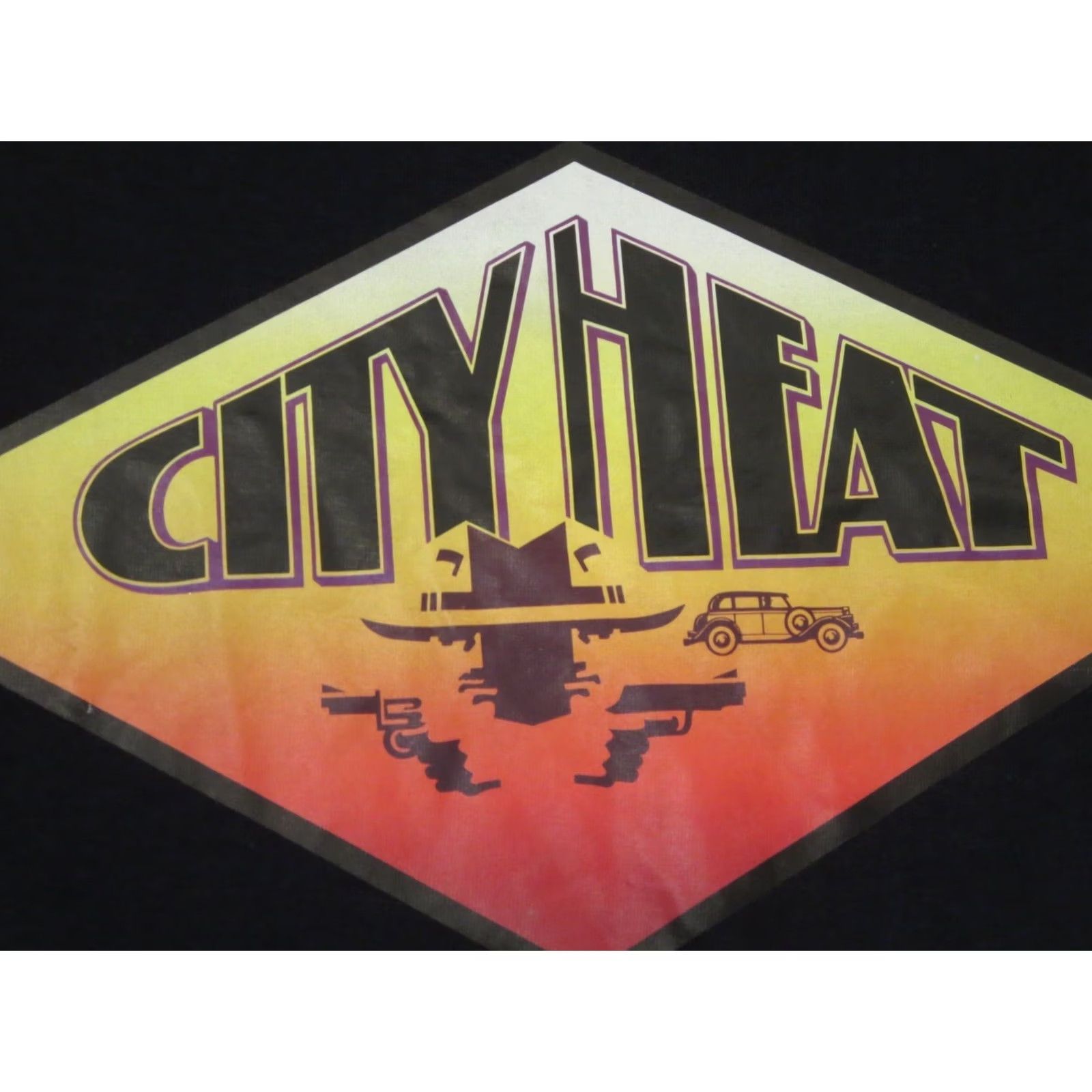 Hanes vintage CITY HEAT T-Shirt Hanes Large XL black 80s 90s - Mens - Thin - Cotton/Polyester Size US L / EU 52-54 / 3 - 4 Thumbnail