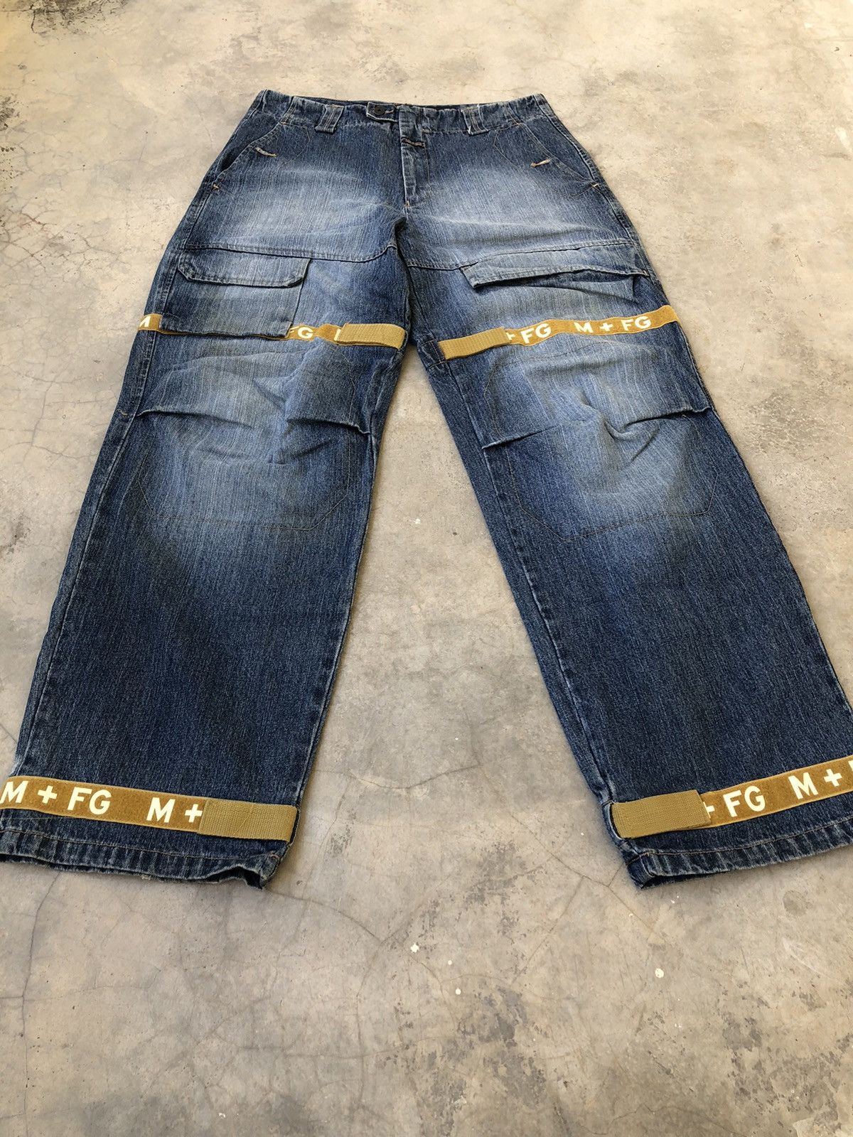 Marithe + Francois Girbaud Le Jean Marithe Francois Gurbaud Y2k M+FG Strap Baggy Denim Size US 34 / EU 50 - 6 Thumbnail