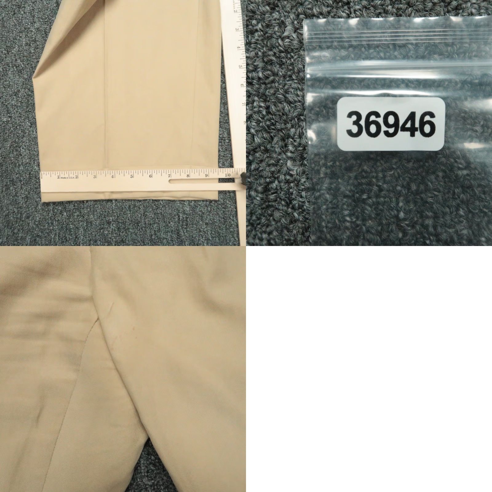Polo Ralph Lauren VINTAGE Polo Ralph Lauren Pants Men 42x30 Khaki Tan Silk Cotton Pleated Cuffed Size US XL / EU 56 / 4 - 8 Thumbnail