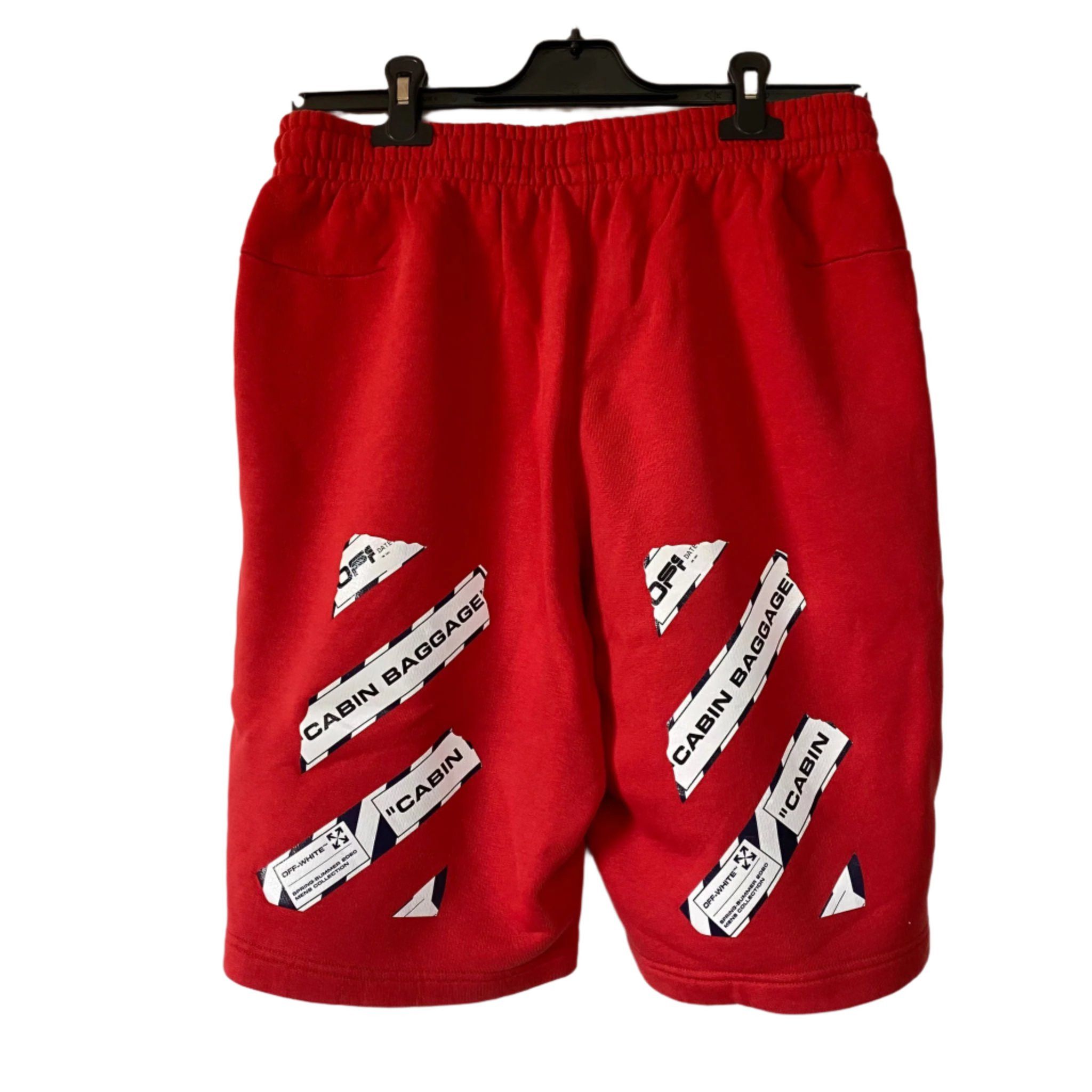 Off white red shorts best sale