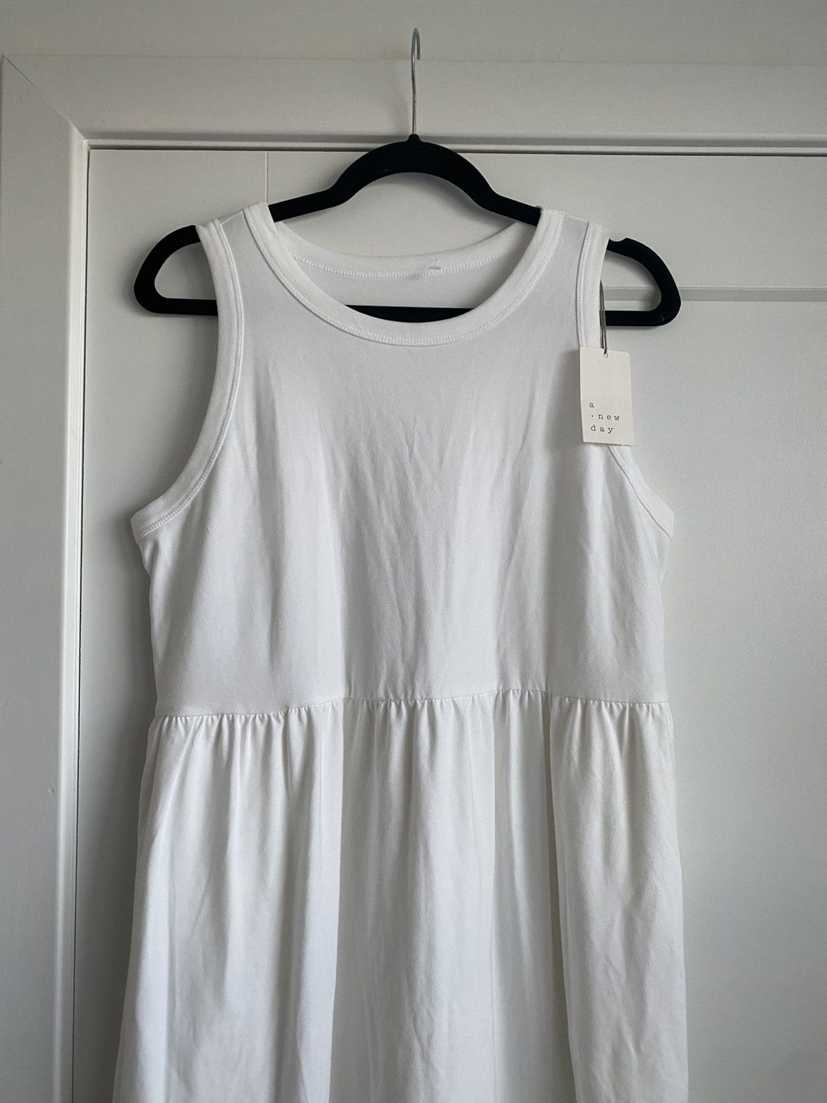 Other A New Day Women’s sleeveless NWT Knit White Ballet Dress Size L / US 10 / IT 46 - 5 Thumbnail