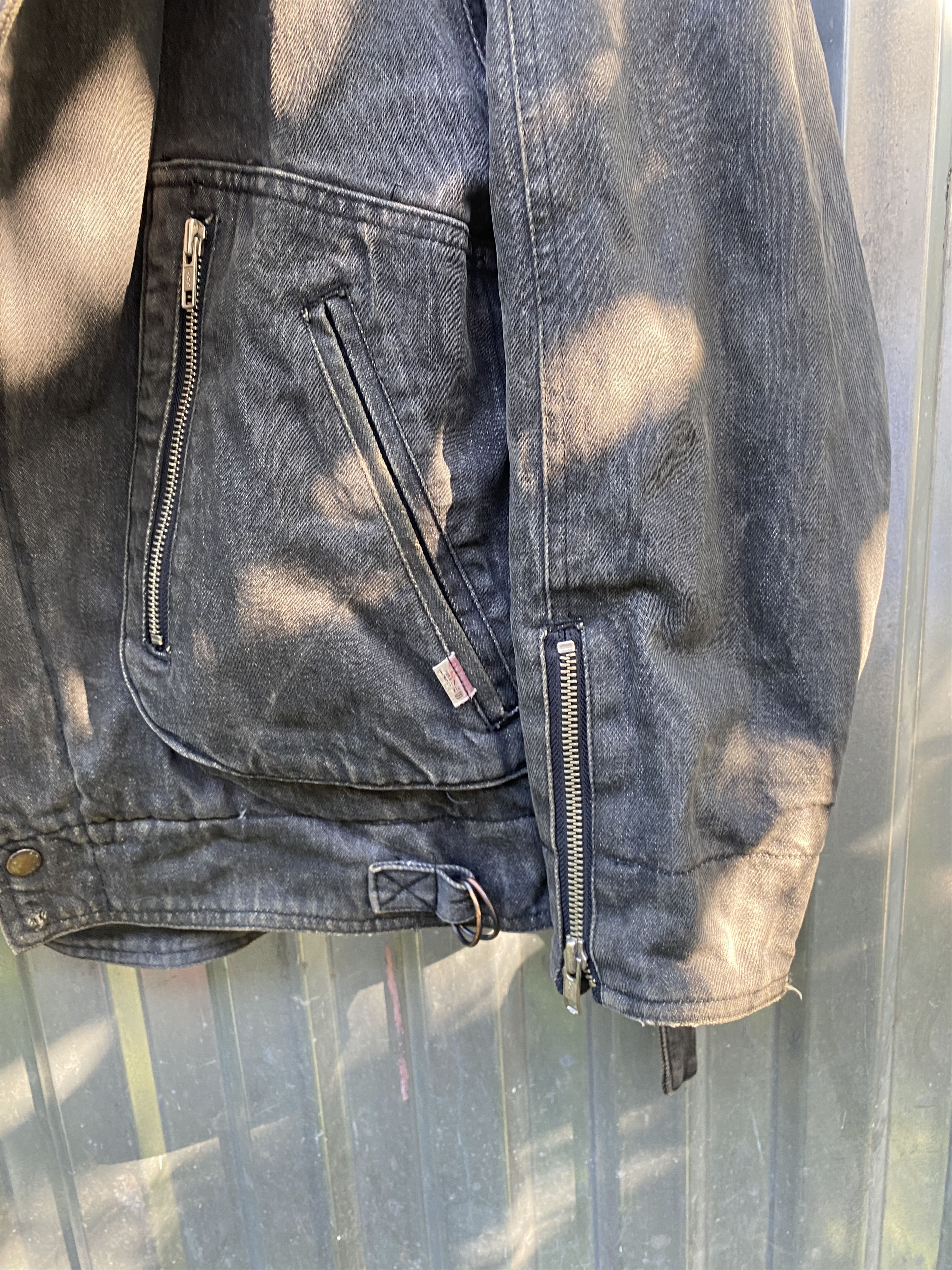 Levi's 💋VINTAGE RICK OWENS VIBE! LEVIS CARGO WASHED ZIPPER JACKET Size US M / EU 48-50 / 2 - 5 Thumbnail