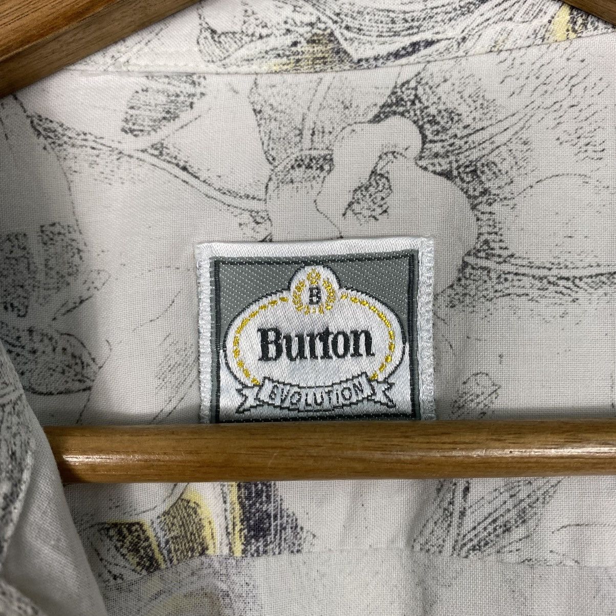 Japanese Brand Vintage Hawaii Shirt Button Burton Evolution Full Print Size US M / EU 48-50 / 2 - 17 Thumbnail