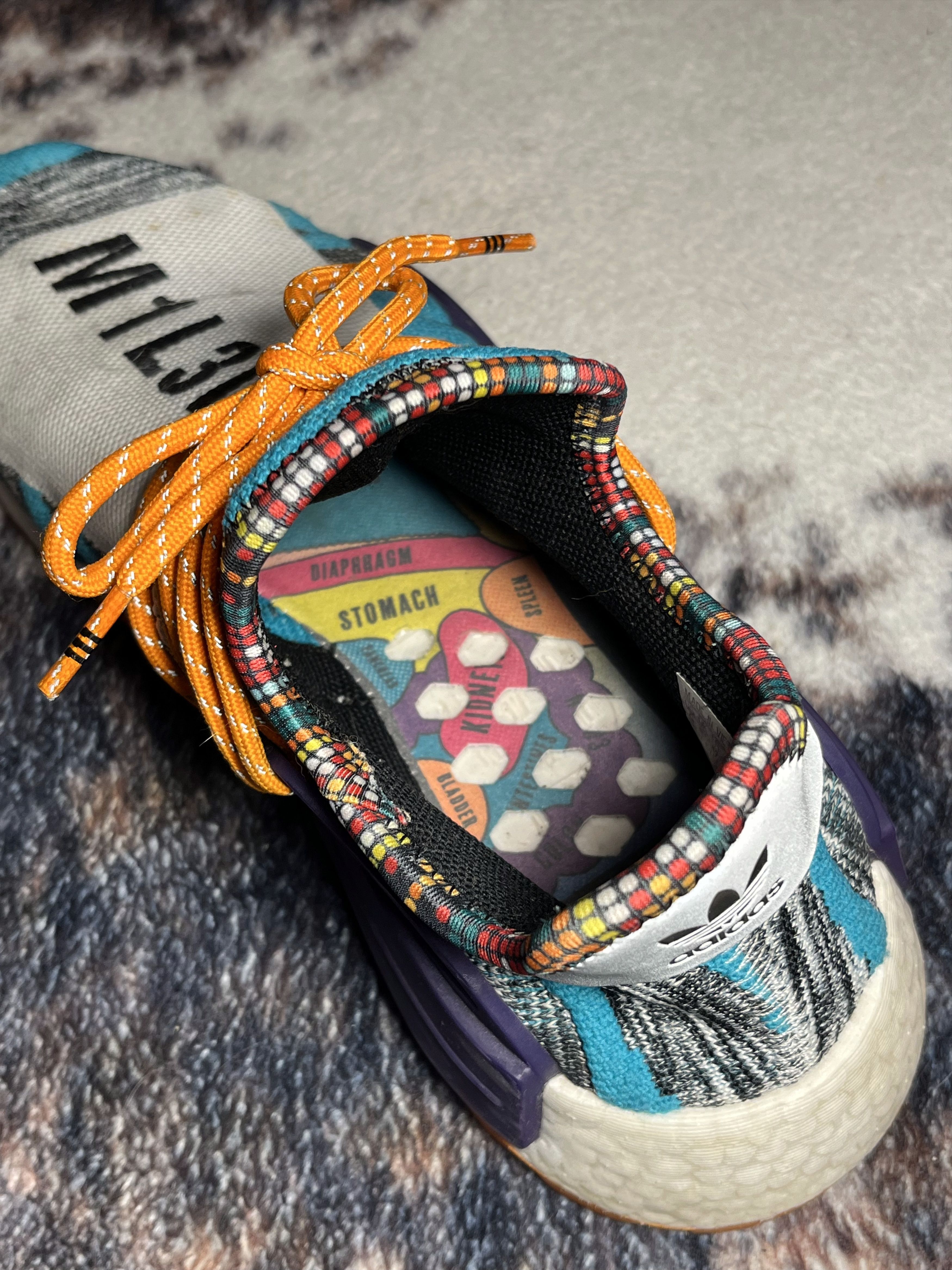 Adidas Adidas Pharrell Williams Solar HU NMD "Solar Pack - M1L3L3" Size US 9 / EU 42 - 8 Thumbnail