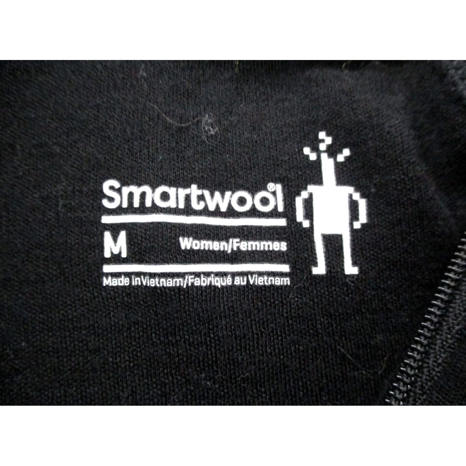 Smartwool SmartWool Jacket Womens M Black Merino Wool Base Layer Outdoor Hiking Windbreaker 1/4 Zip Thermal Lightweight Windproof Regular Logo Mens/Womens Size M / US 6-8 / IT 42-44 - 7 Thumbnail