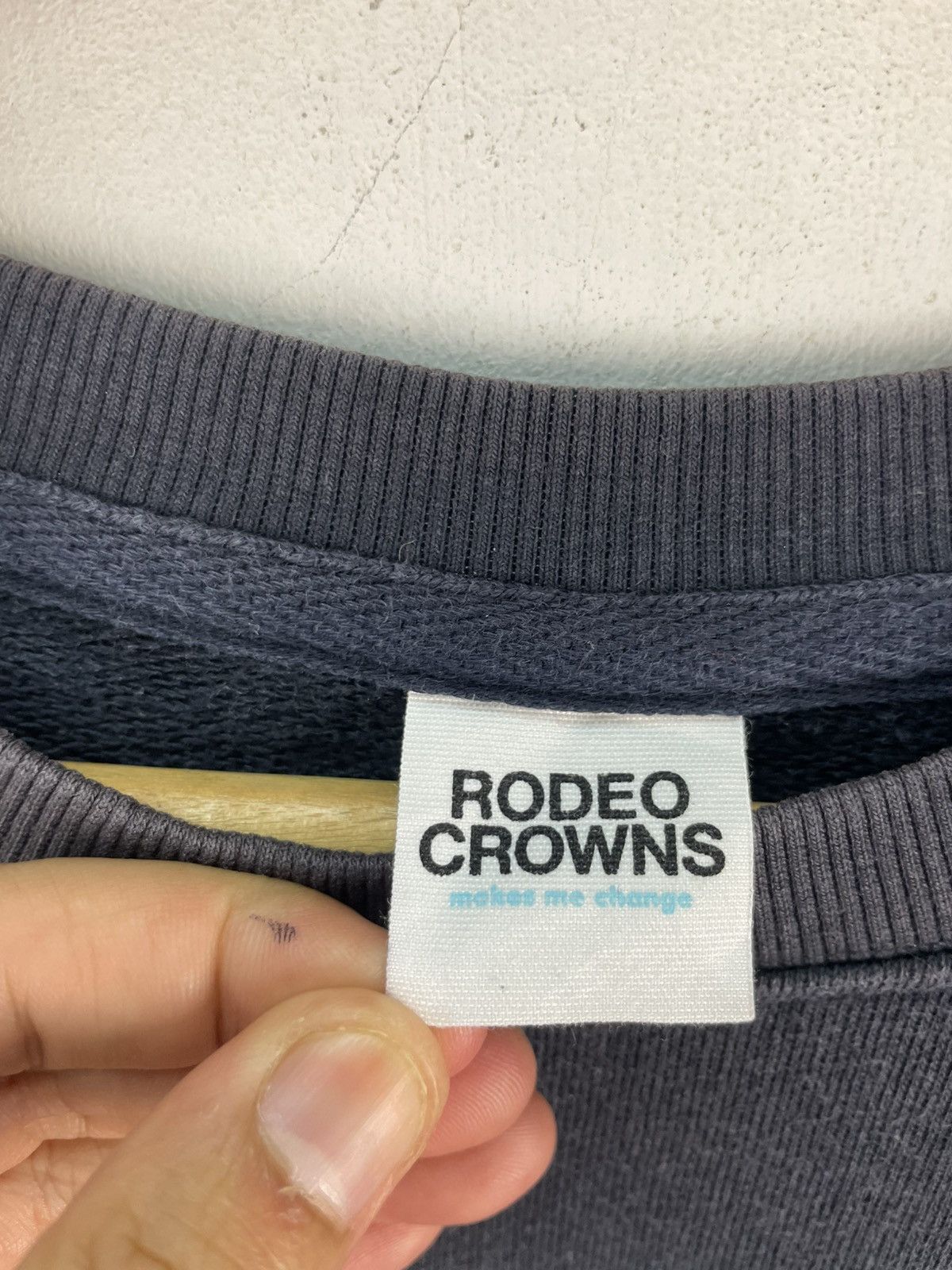 Japanese Brand Vintage Rodeo Crown Sweatshirt Spellout Embroidery Sunfaded Size US XXL / EU 58 / 5 - 8 Thumbnail