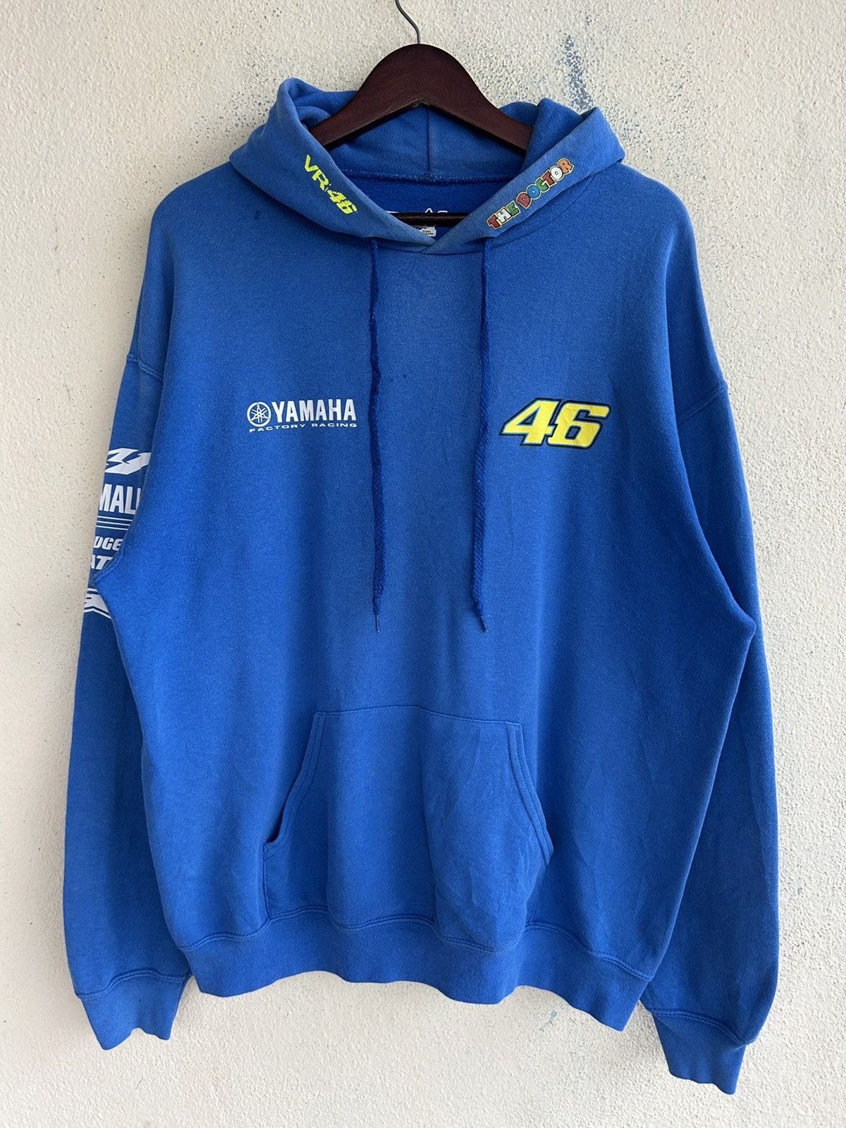 Yamaha VR 46 The Doctor Yamaha Factory Racing Sunfaded Hoodie Size US XL / EU 56 / 4 - 1 Thumbnail
