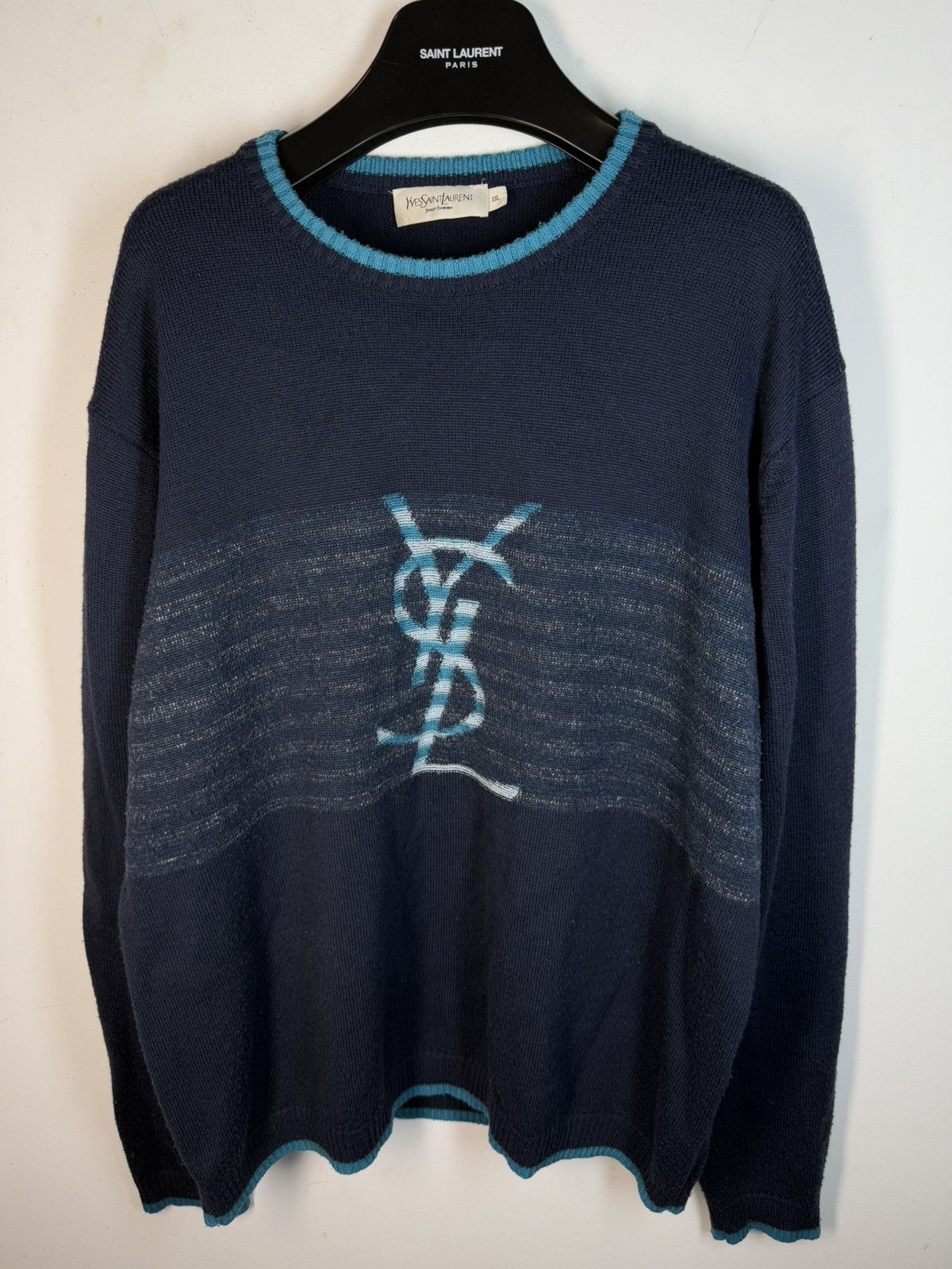 Yves Saint Laurent YVES SAINT LAURENT MADE IN KOREA PURE WOOL 