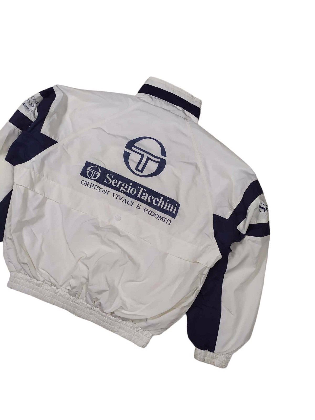 Sergio Tacchini VINTAGE 🔥 Sergio Tacchini Nylon Big Logo Spell Out Jacket Size US L / EU 52-54 / 3 - 8 Thumbnail