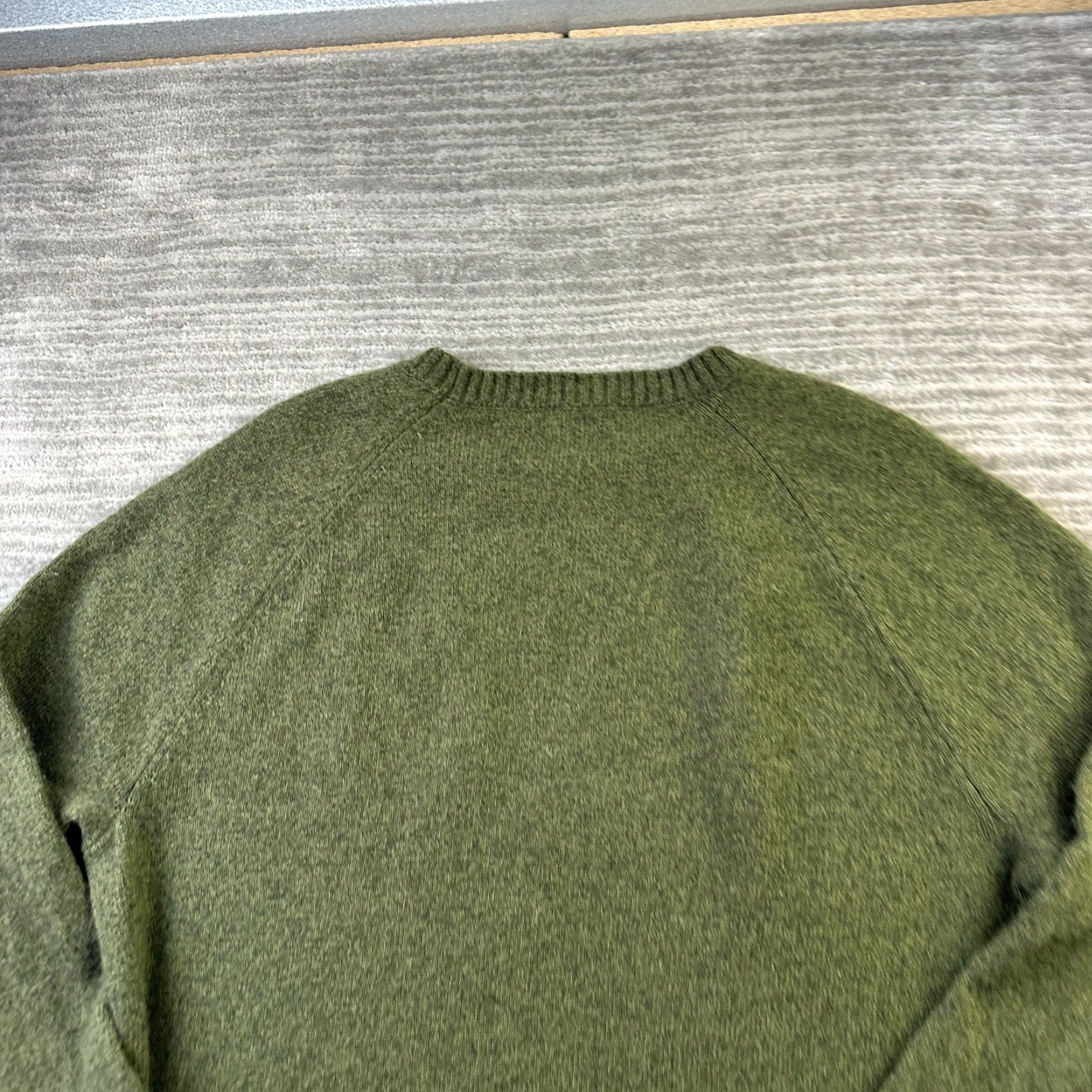 J.Crew J.CREW Sweater Mens Medium Green Lambswool Blend Knit Pullover Crewneck Size US M / EU 48-50 / 2 - 6 Thumbnail