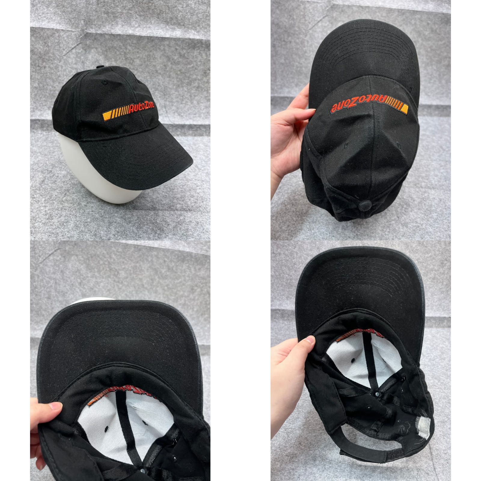 Vintage Autozone Hat Cap One Size Black 100% Cotton Twill Baseball Cap Adult Men's Adjustable Logo Cars Automotive Parts Vintage? No – not vintage. Size ONE SIZE - 8 Thumbnail