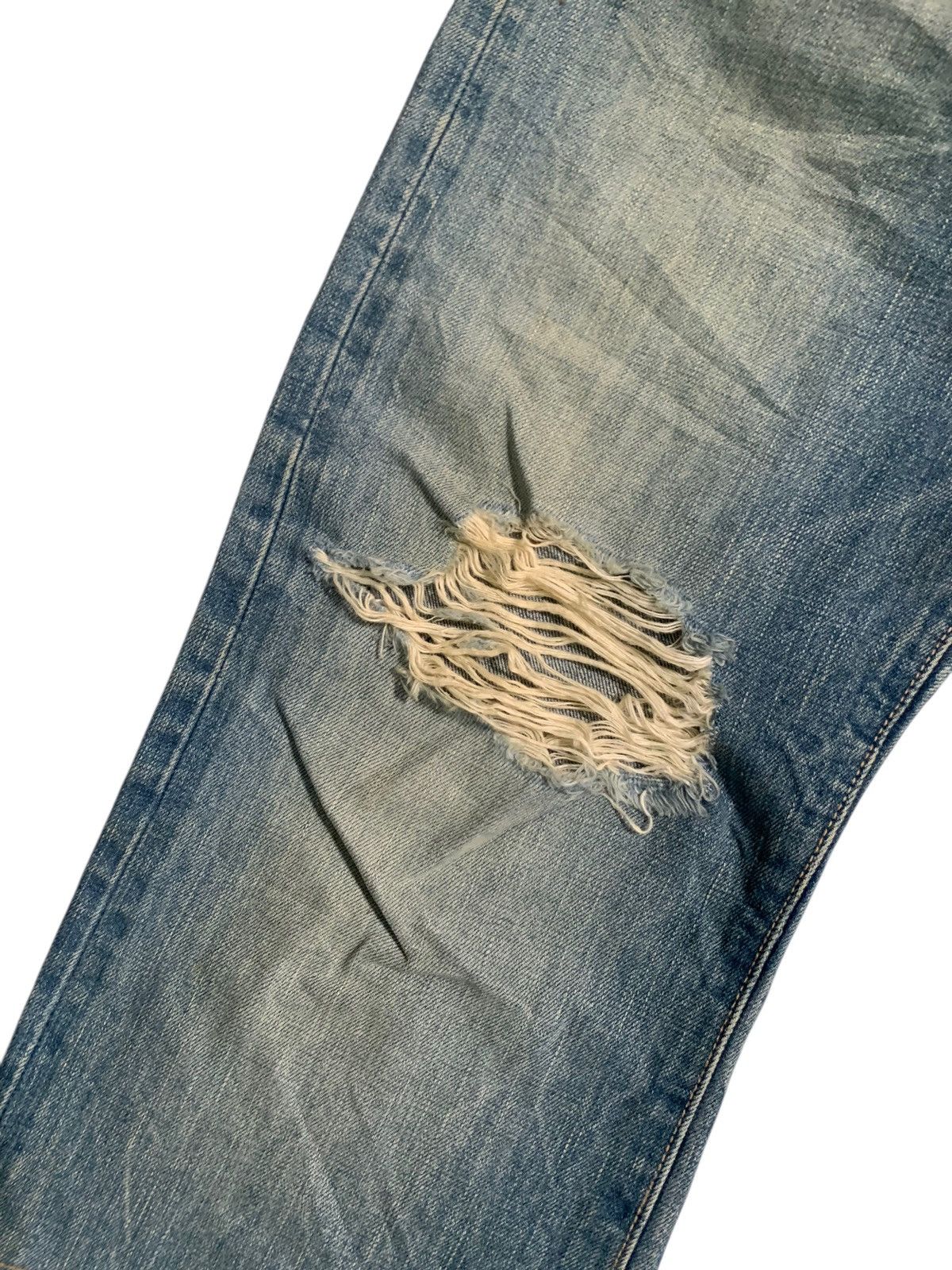 Kapital VINTAGE EDWIN 505S SELVEDGE PUNK SHORT DISRESSED DENIM Size US 32 / EU 48 - 15 Thumbnail